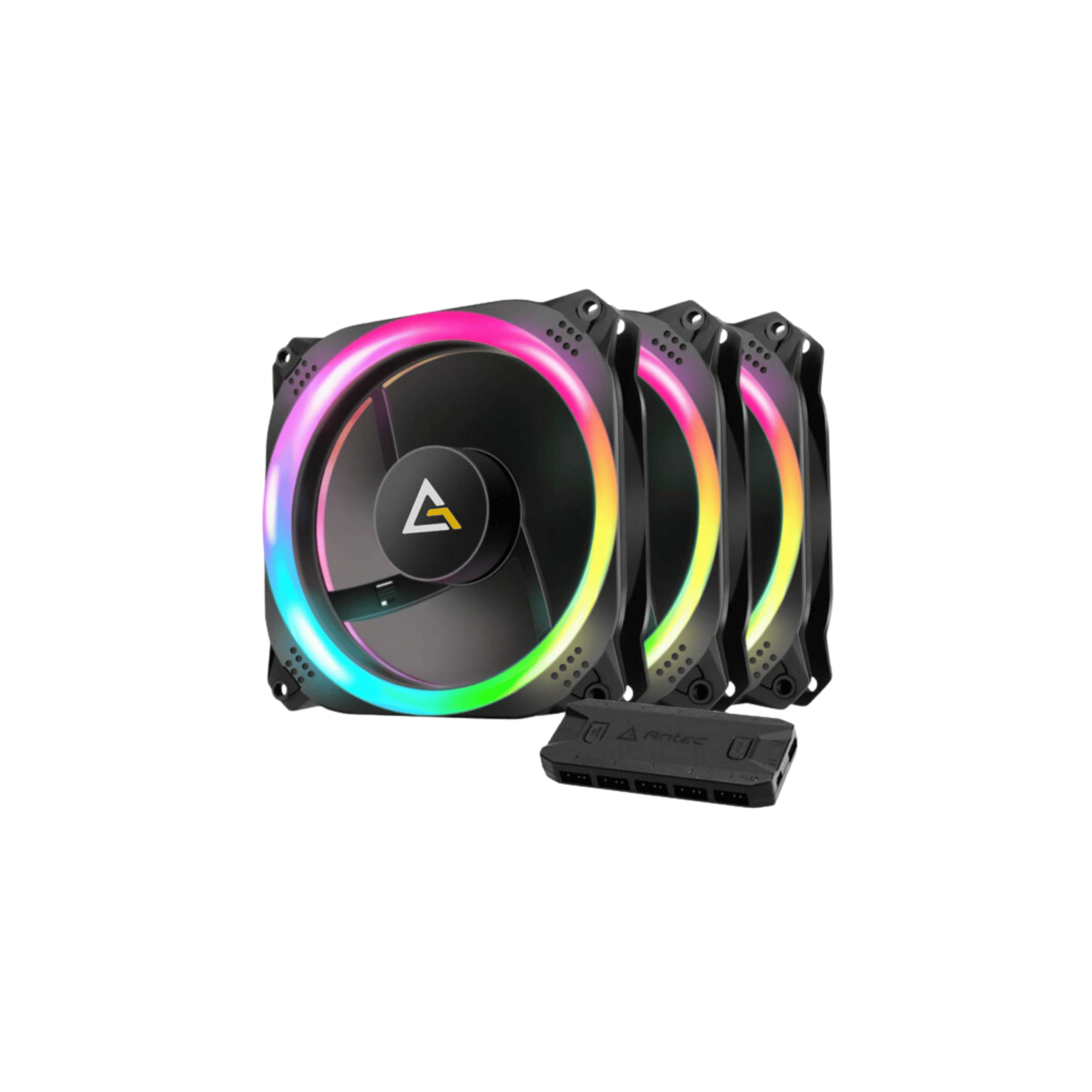 Antec Prizm 120 ARGB 3+2+C 120mm 3 in 1 pack w/ Fan Controller & ARGB Led Strips