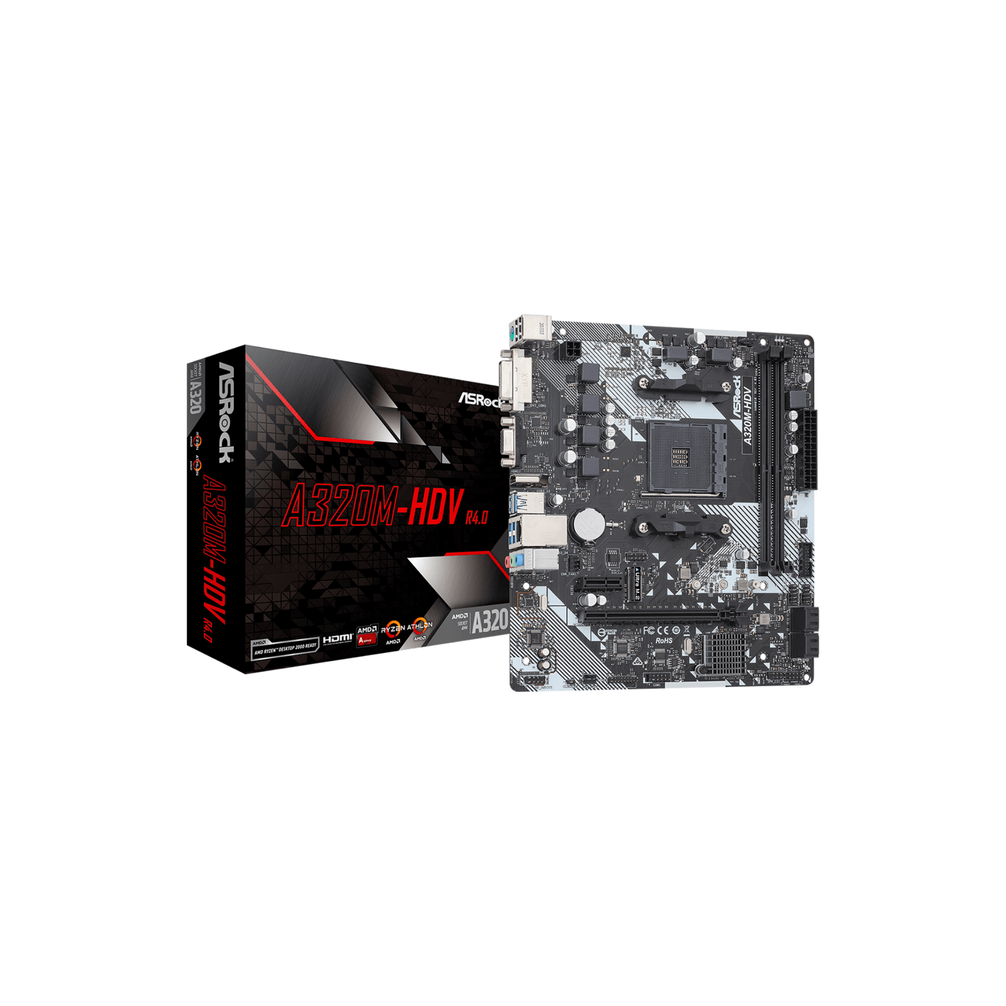 Asrock A320M-HDV R4.0 AM4 mATX Motherboard