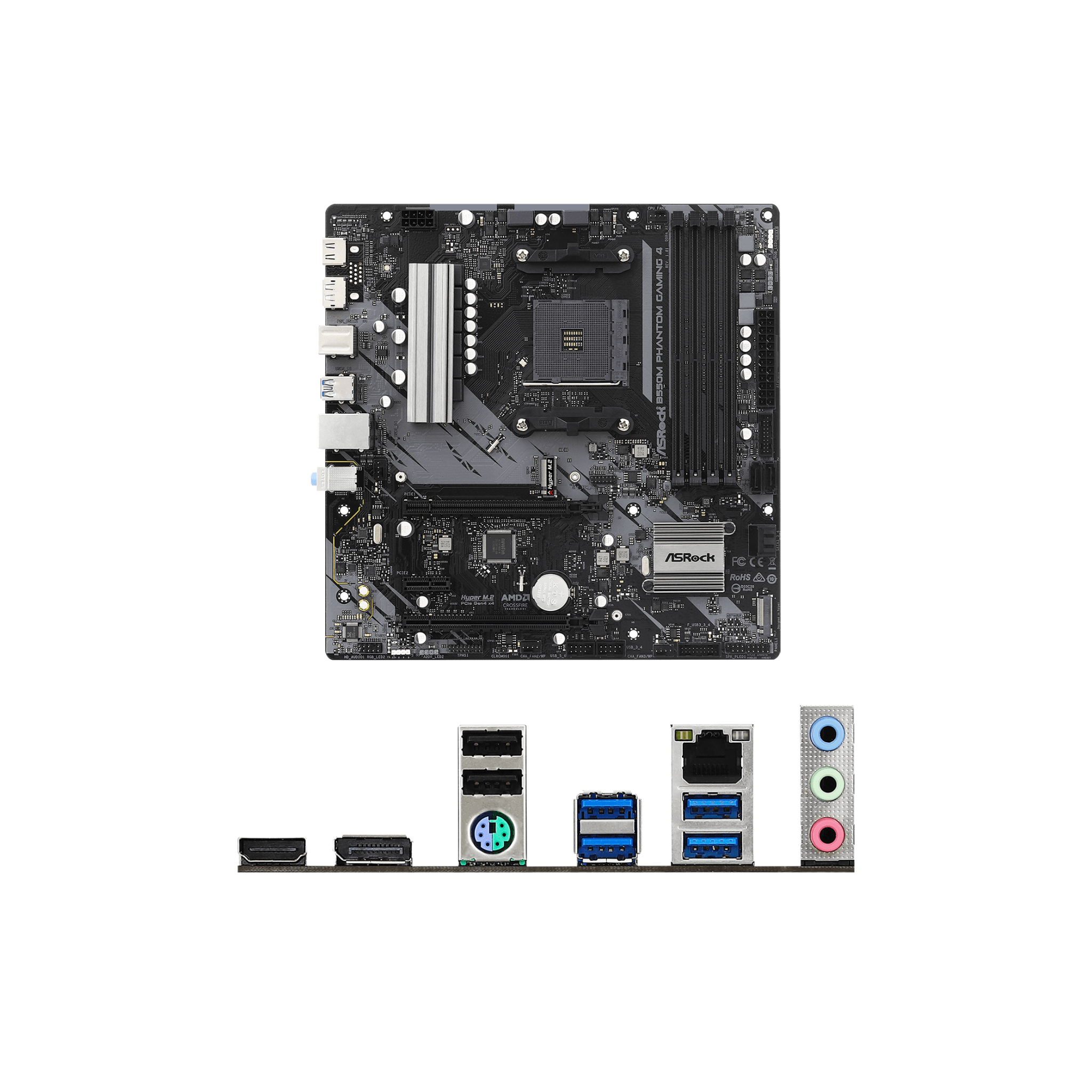 Asrock B550M Phantom Gaming 4 AM4 mATX Motherboard