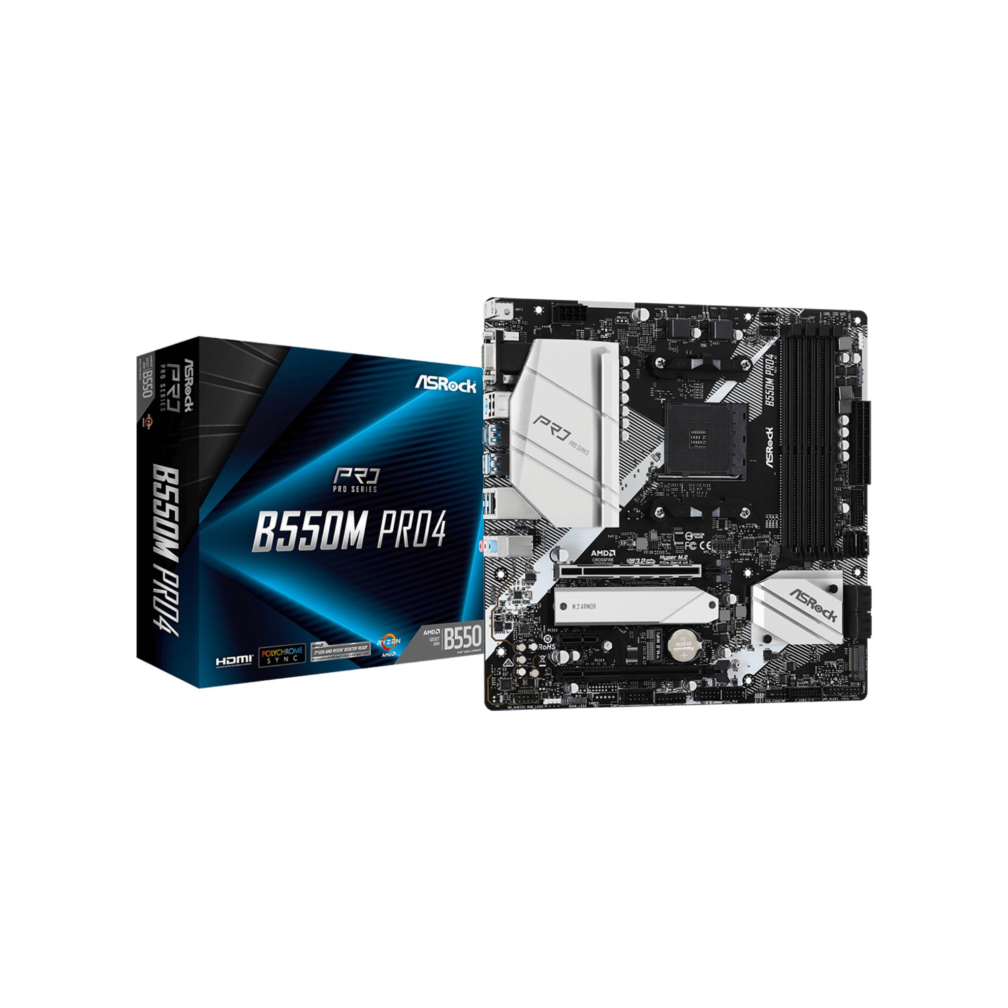Asrock B550M Pro 4 AMD mATX Motherboard