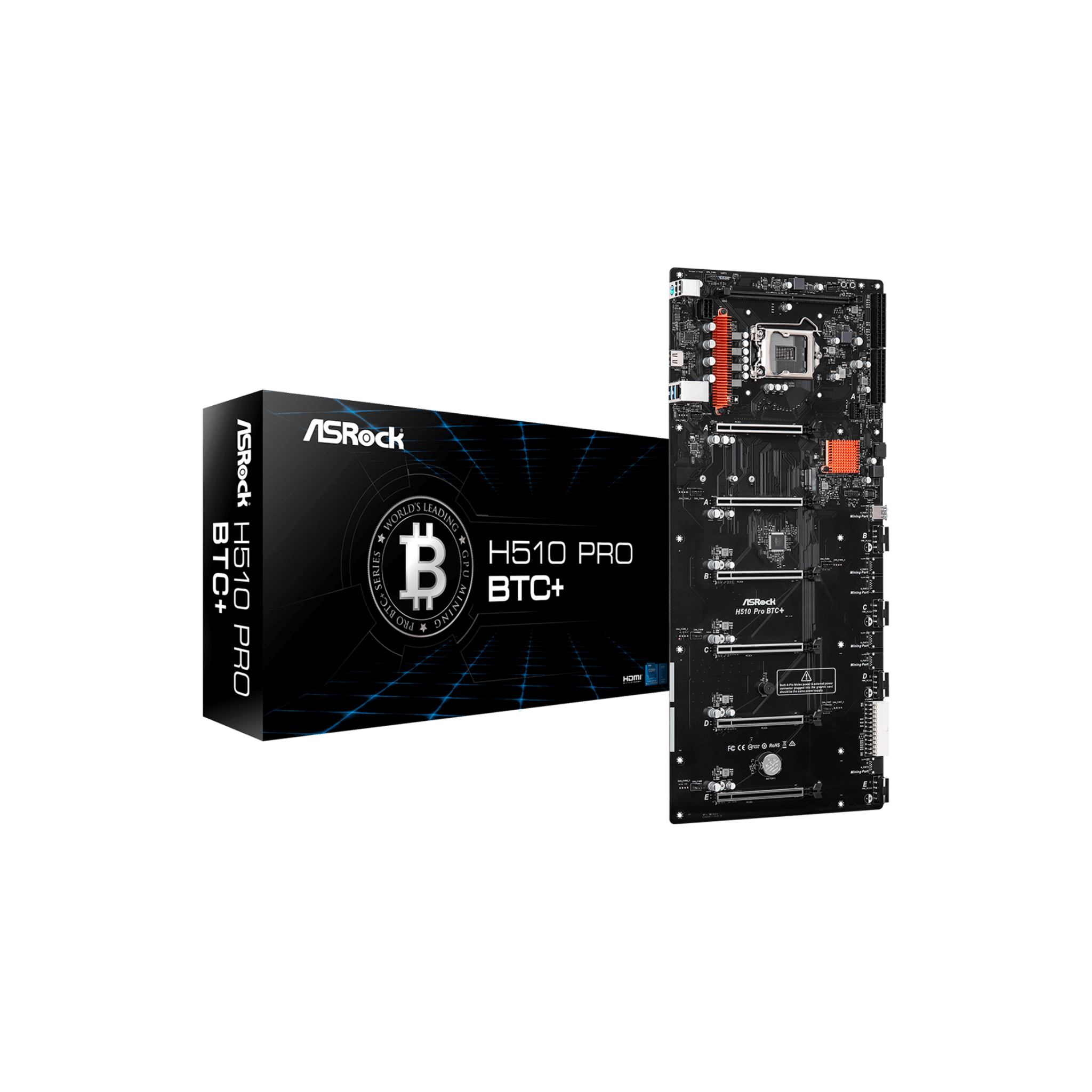 Asrock H510 Pro BTC+ LGA1200 ATX Motherboard