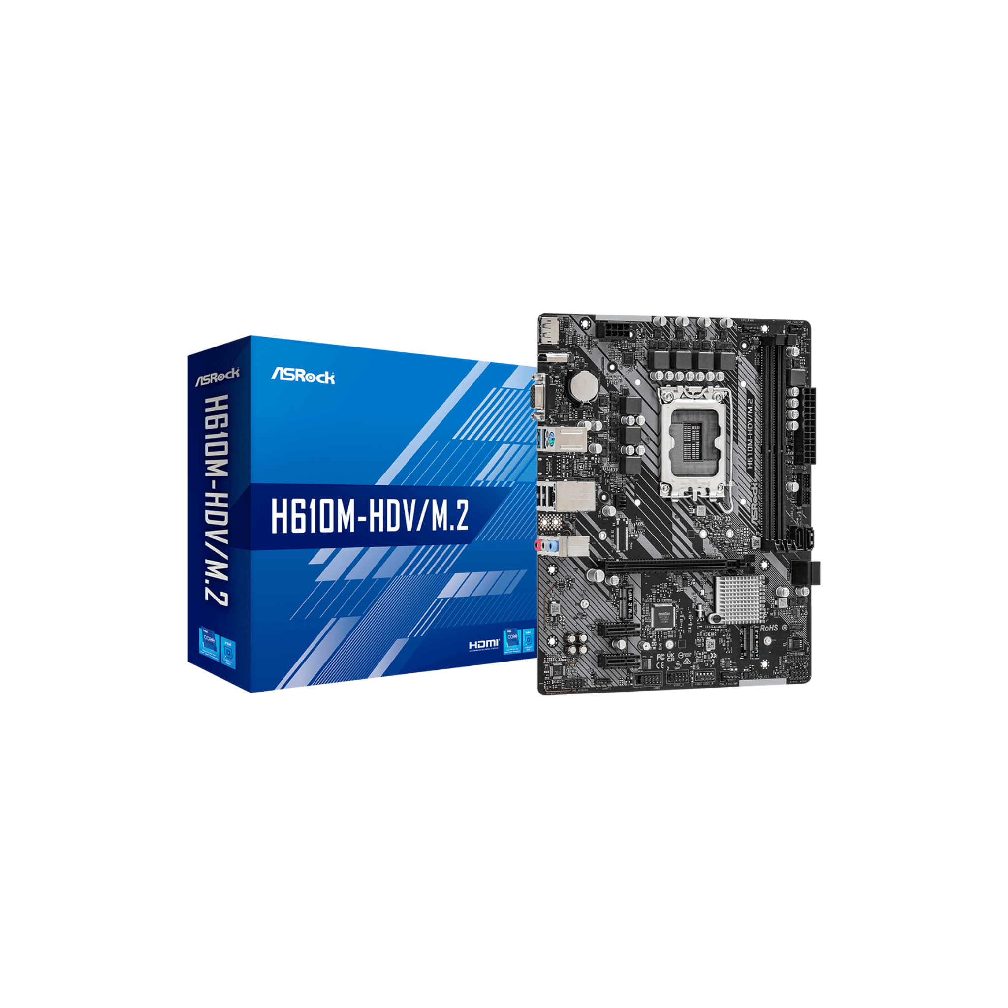 Asrock H610M-HDV/M.2 + LGA1700 mATX Motherboard