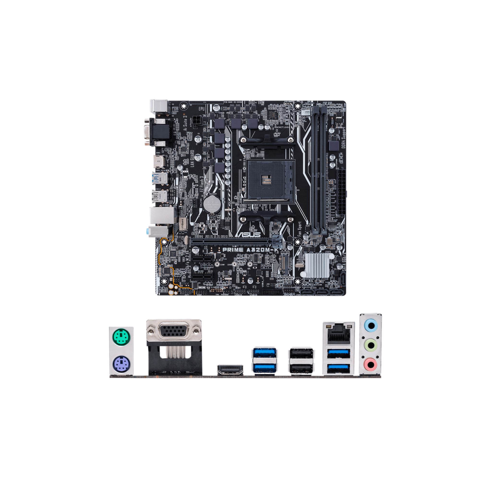 Asus Prime A320M-K AM4 uATX Motherboard