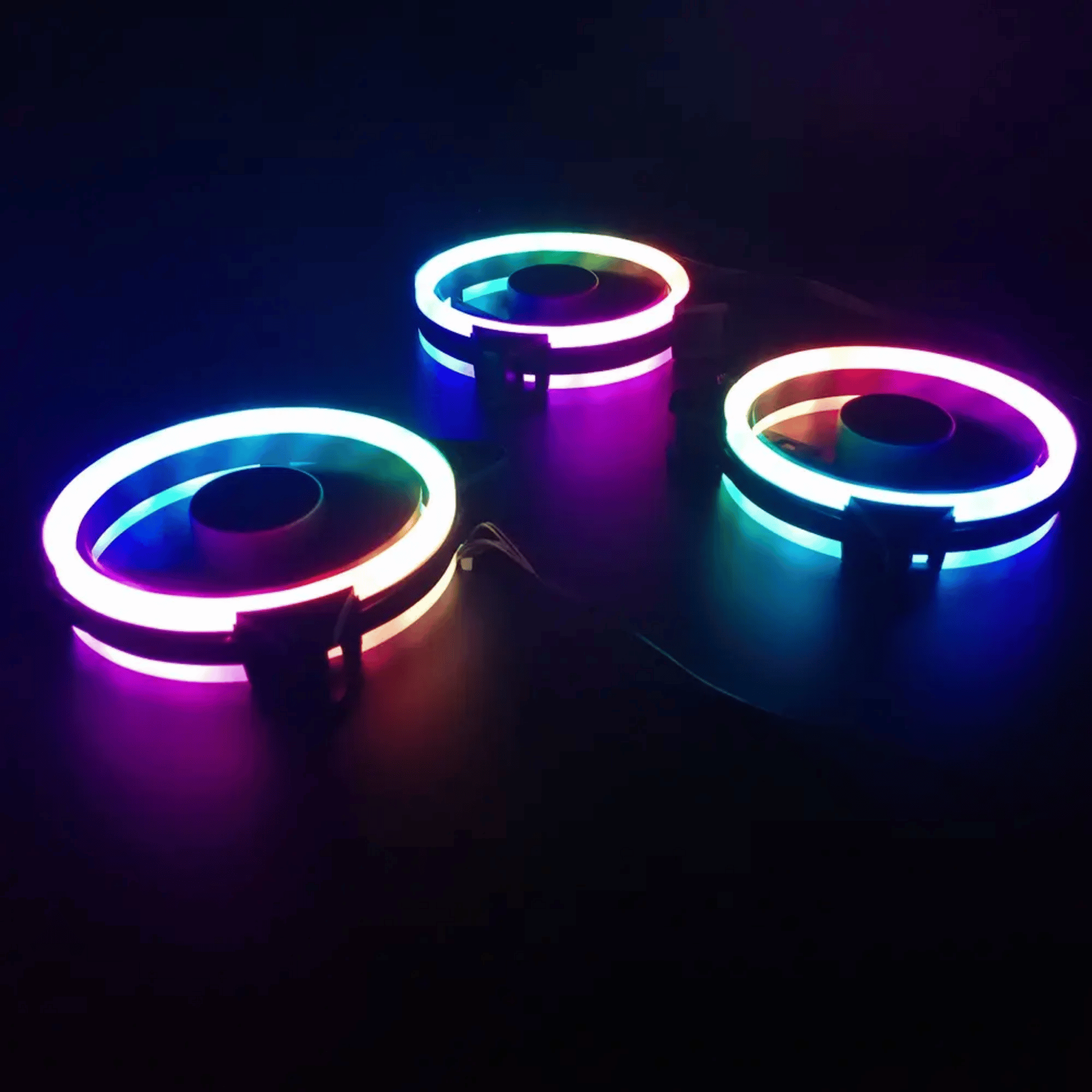 Darkflash DR12 Pro ARGB Double Ring RGB Cooling Fan (1 pack)