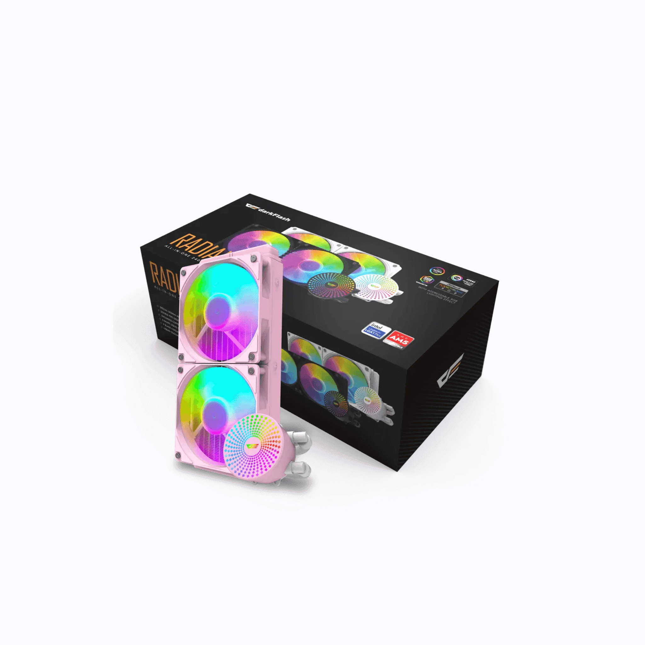 Darkflash Radiant DC-240 All-in-one 240mm ARGB Liquid CPU Cooler