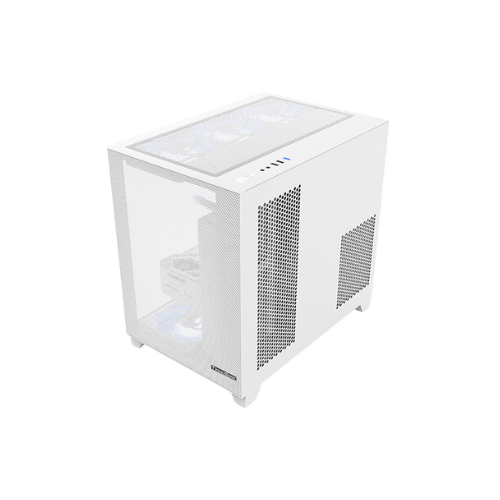 Frontier Trendsonic Olaf OLM31 Dual Chamber mATX Tempered Gaming Case (Black, White)