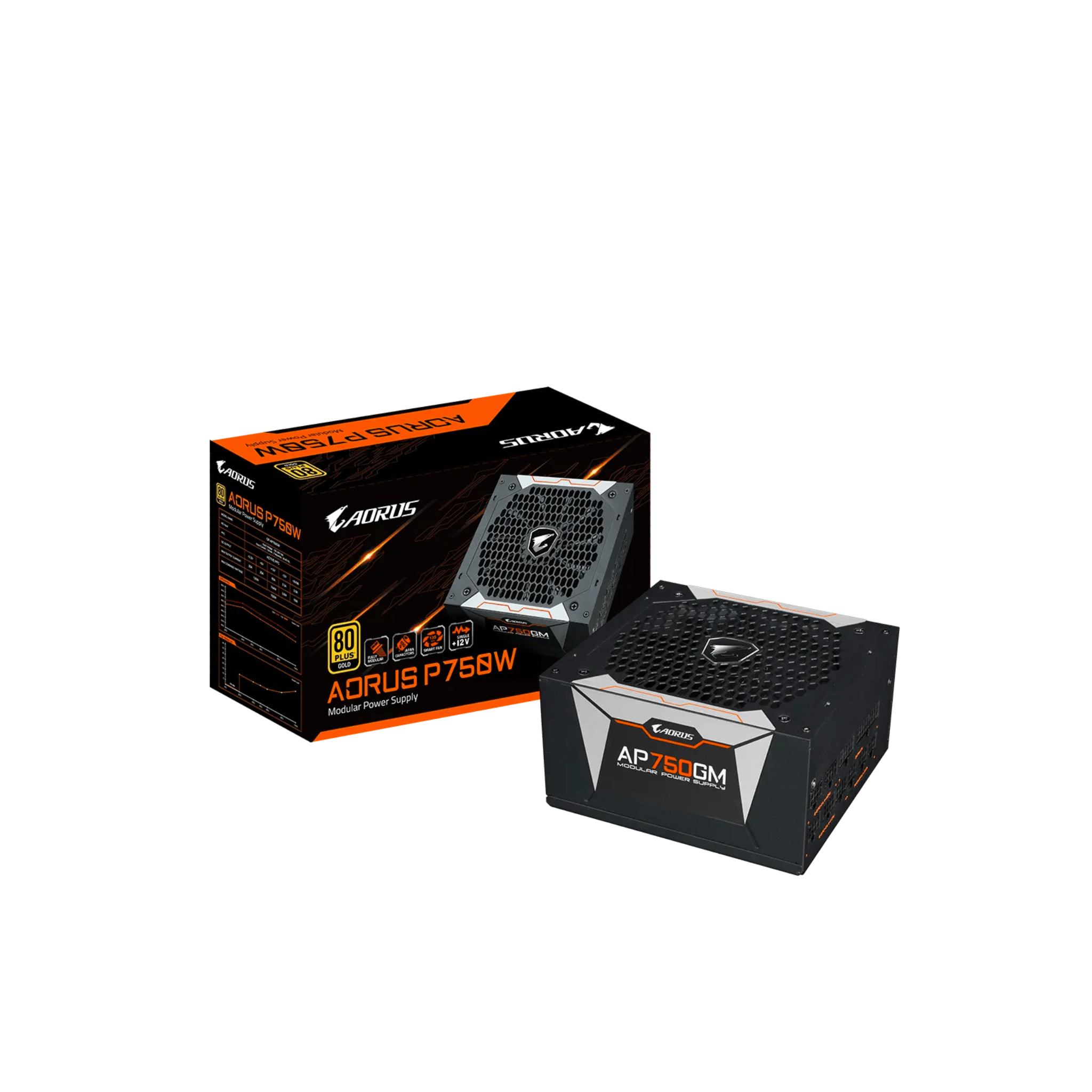 Gigabyte Aorus P750 750W 80+ Gold Modular PSU (GP-AP750GM)