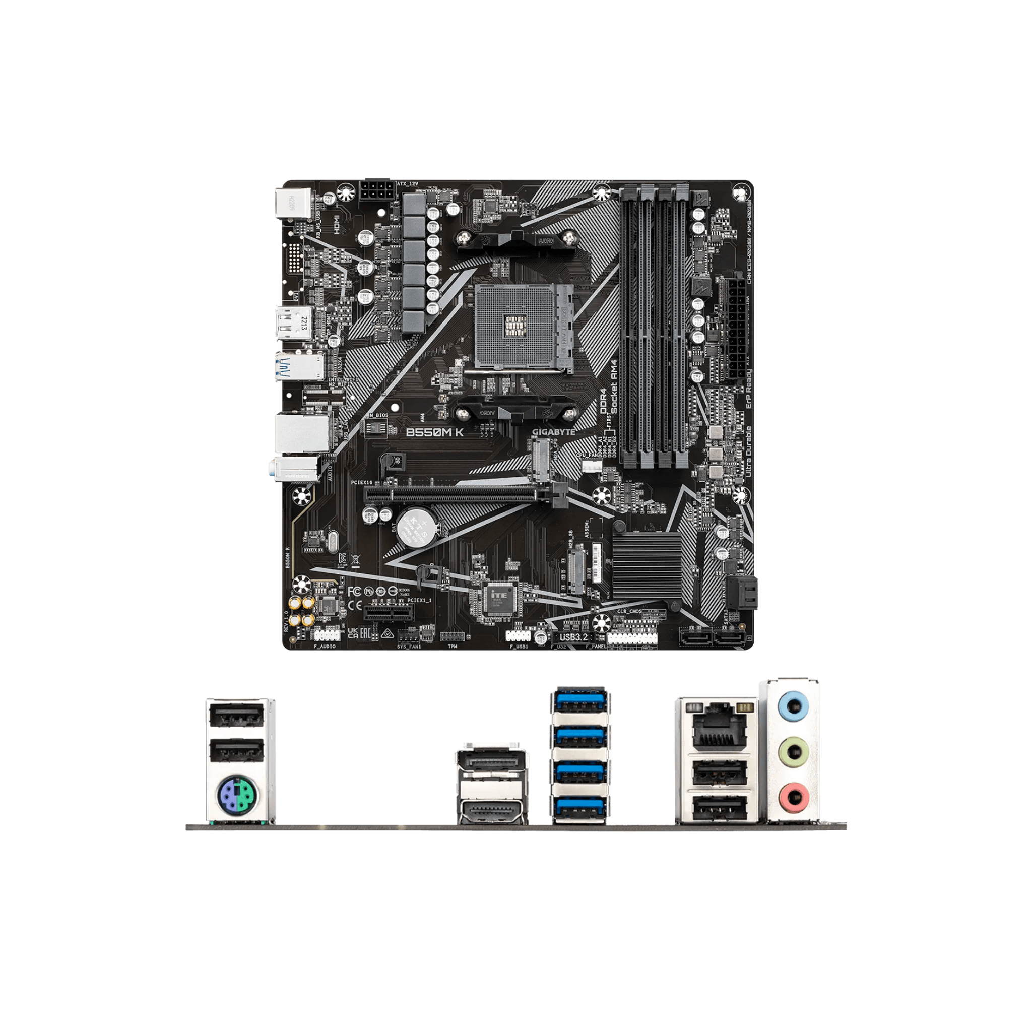 Gigabyte B550M K AM4 mATX Motherboard