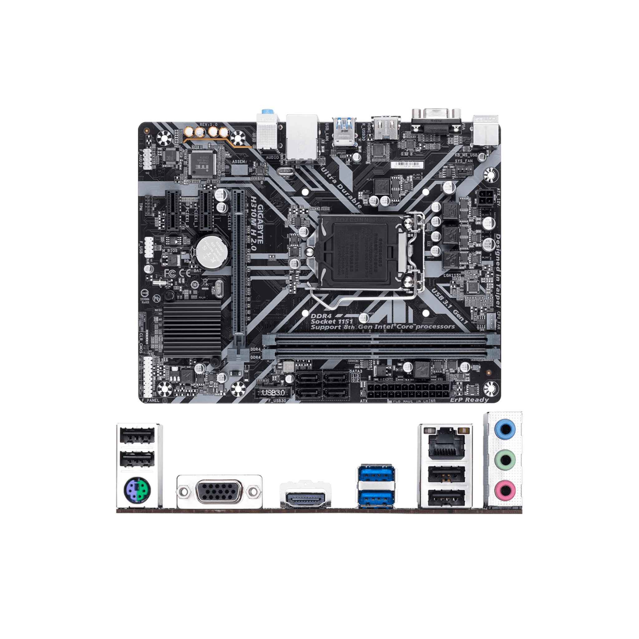 Gigabyte H310M H 2.0 LGA1151 mATX Motherboard