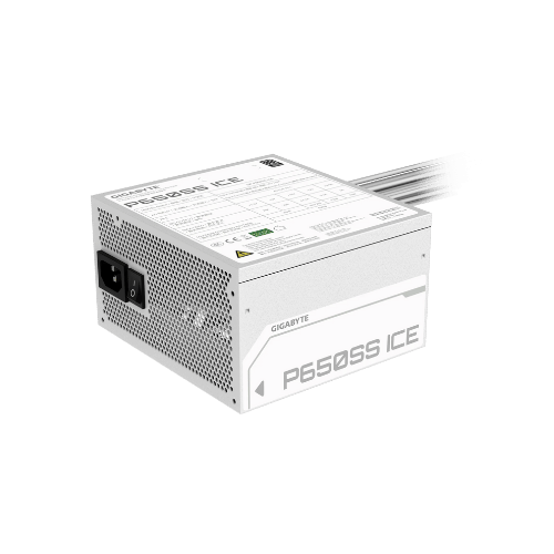 Gigabyte P660SS-ICE 650W 80+ Silver PSU (White, Black) GP-P650SS-ICE / GP-P650SS