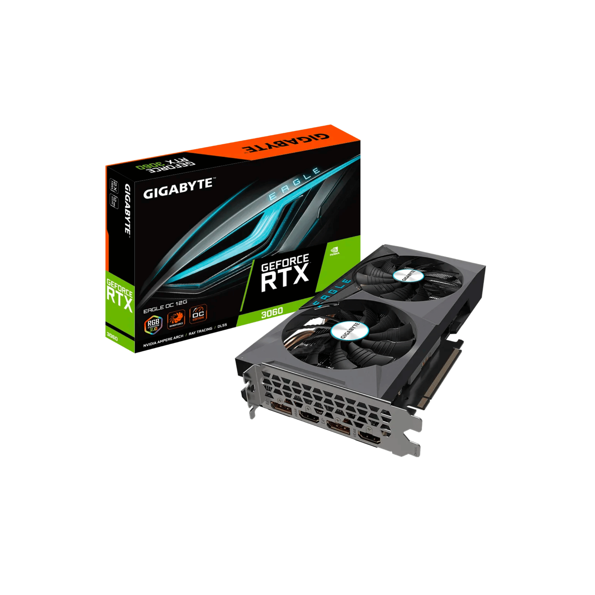 Gigabyte RTX 3060 Eagle OC GDDR6 12gb Graphics Card GV-N3060EAGLE OC-12GD