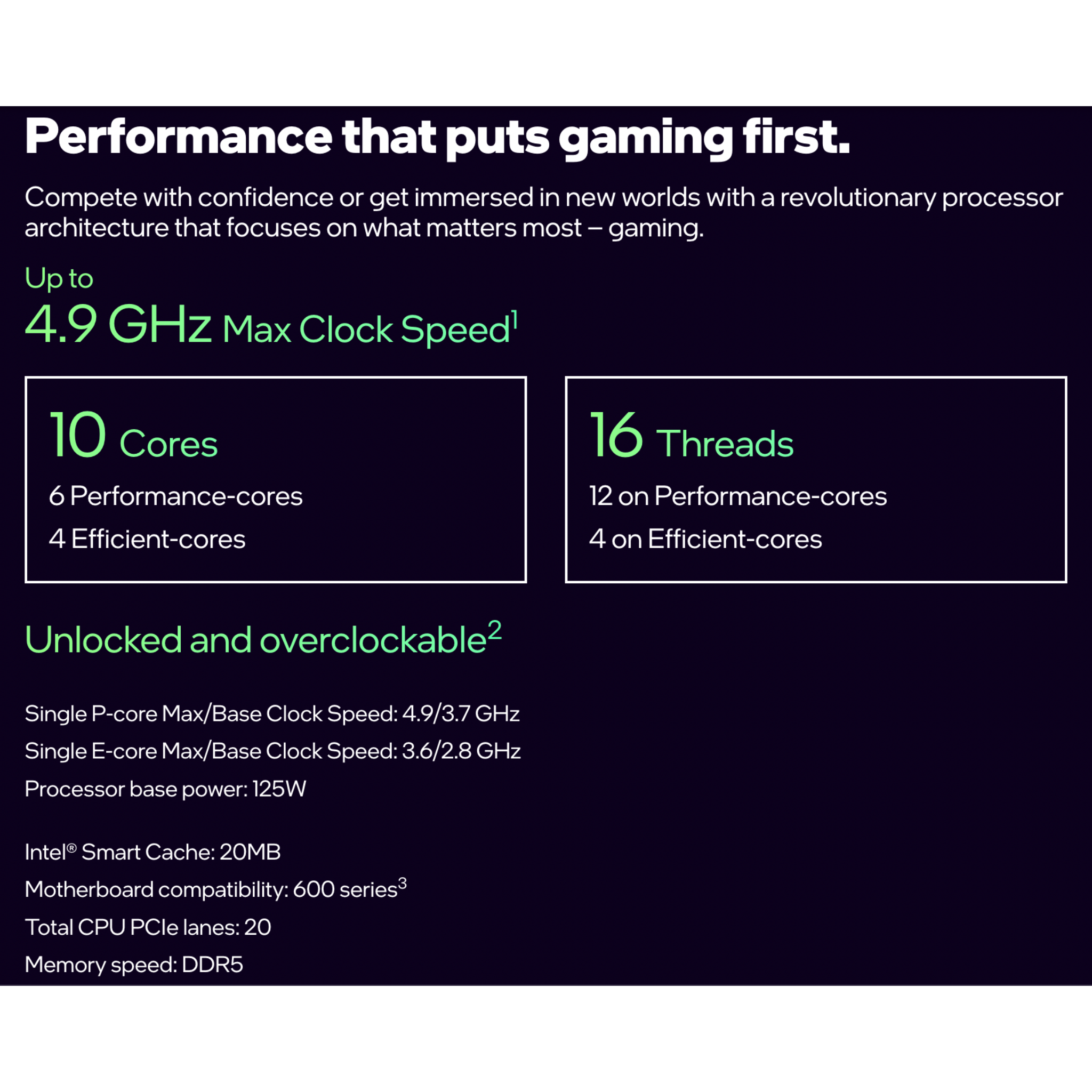 Intel i5-12600K 10 Core 16 Thread/ 4.90GHz Max/ 3.70GHz Base/ 20mb/ LGA1700