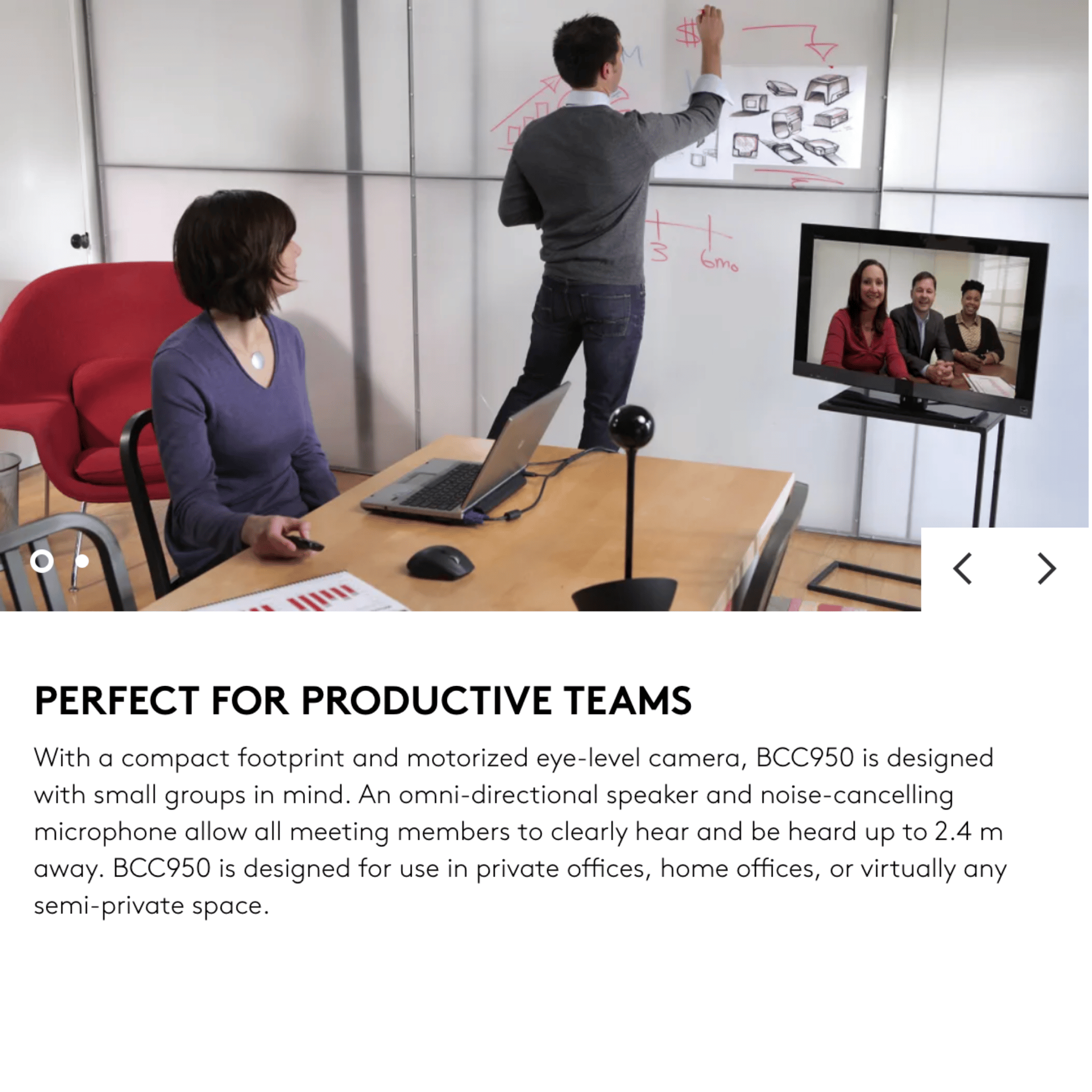 Logitech BCC950 Conference Cam All-in-One Webcam and Speakerphone (960-000939)