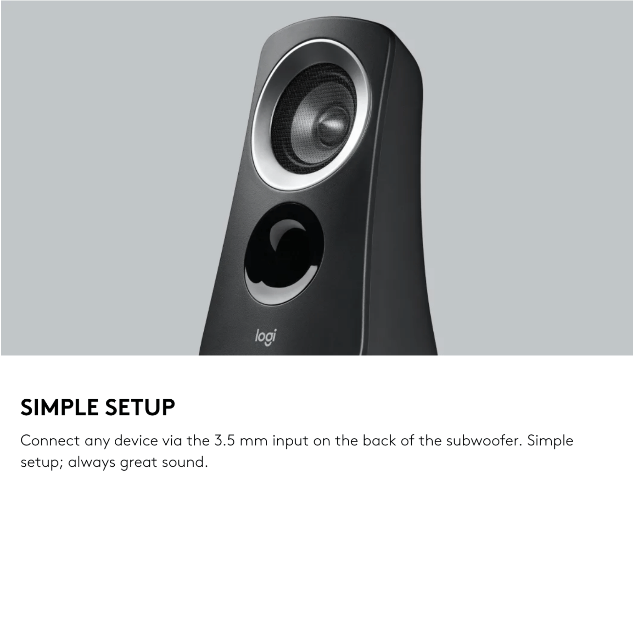 Logitech Z313 Rich Balanced Sound Speakers w/ Subwoofer