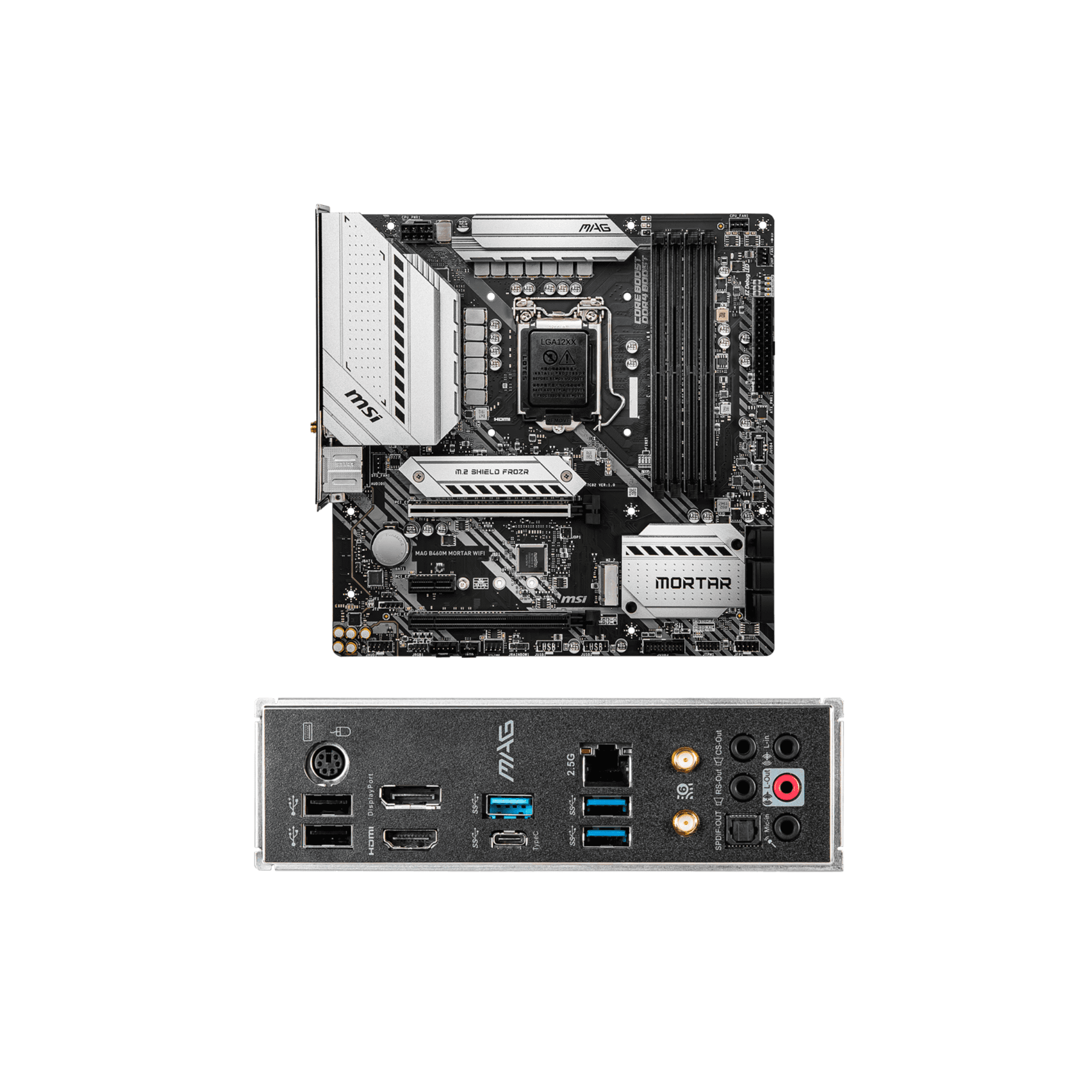 MSI MAG B460M Mortar Wifi LGA1200 mATX Motherboard