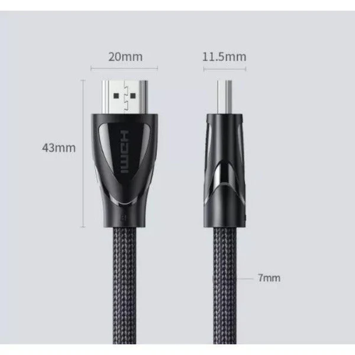 Ugreen HD140 HDMI 2.1 Male To Male Cable 1M (80401), 1.5M (80402), 2M (80403), 3M (80404), 5M (80405)