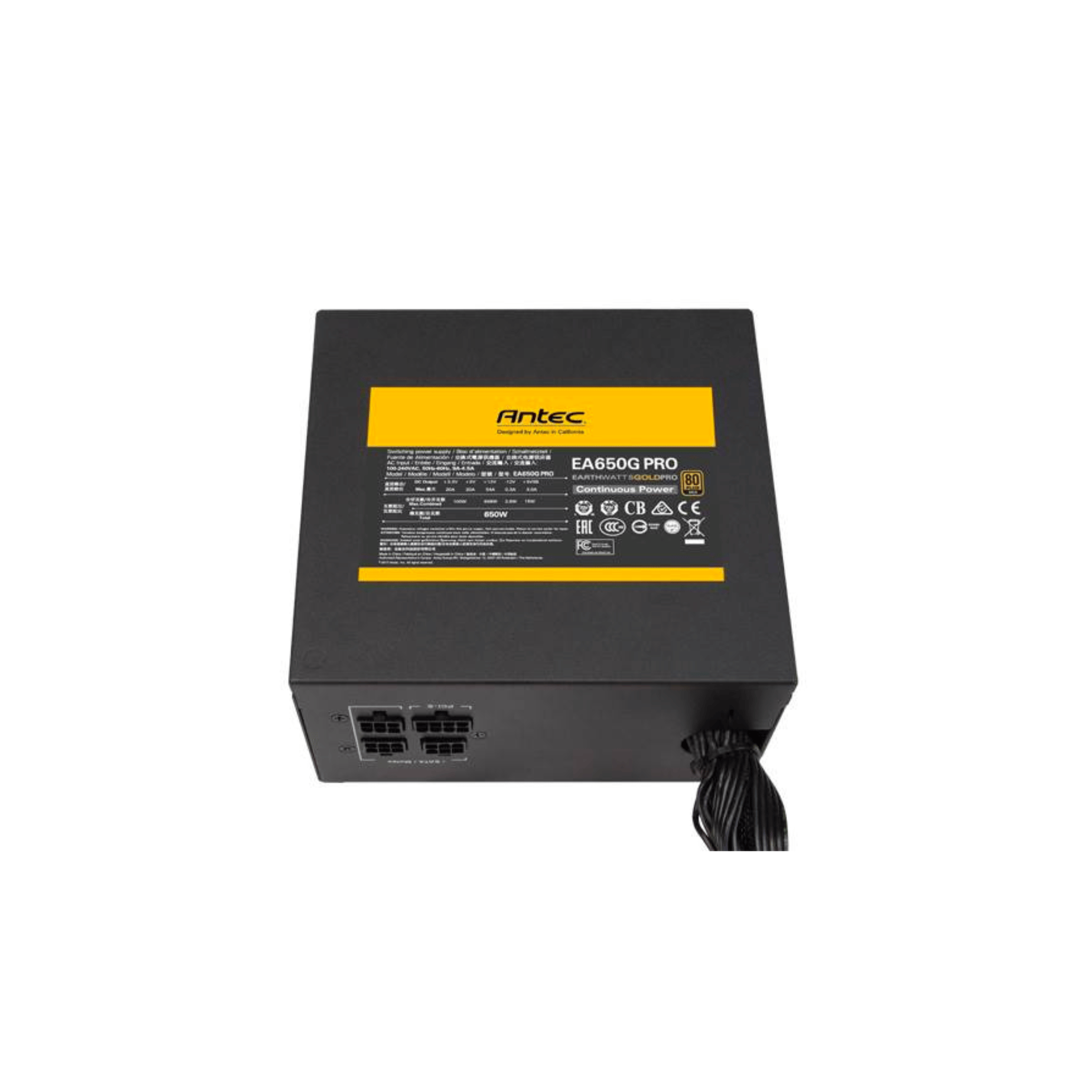 Antec 650W EAG Evo 80+ Gold Semi-modular PSU (EA650G PRO)