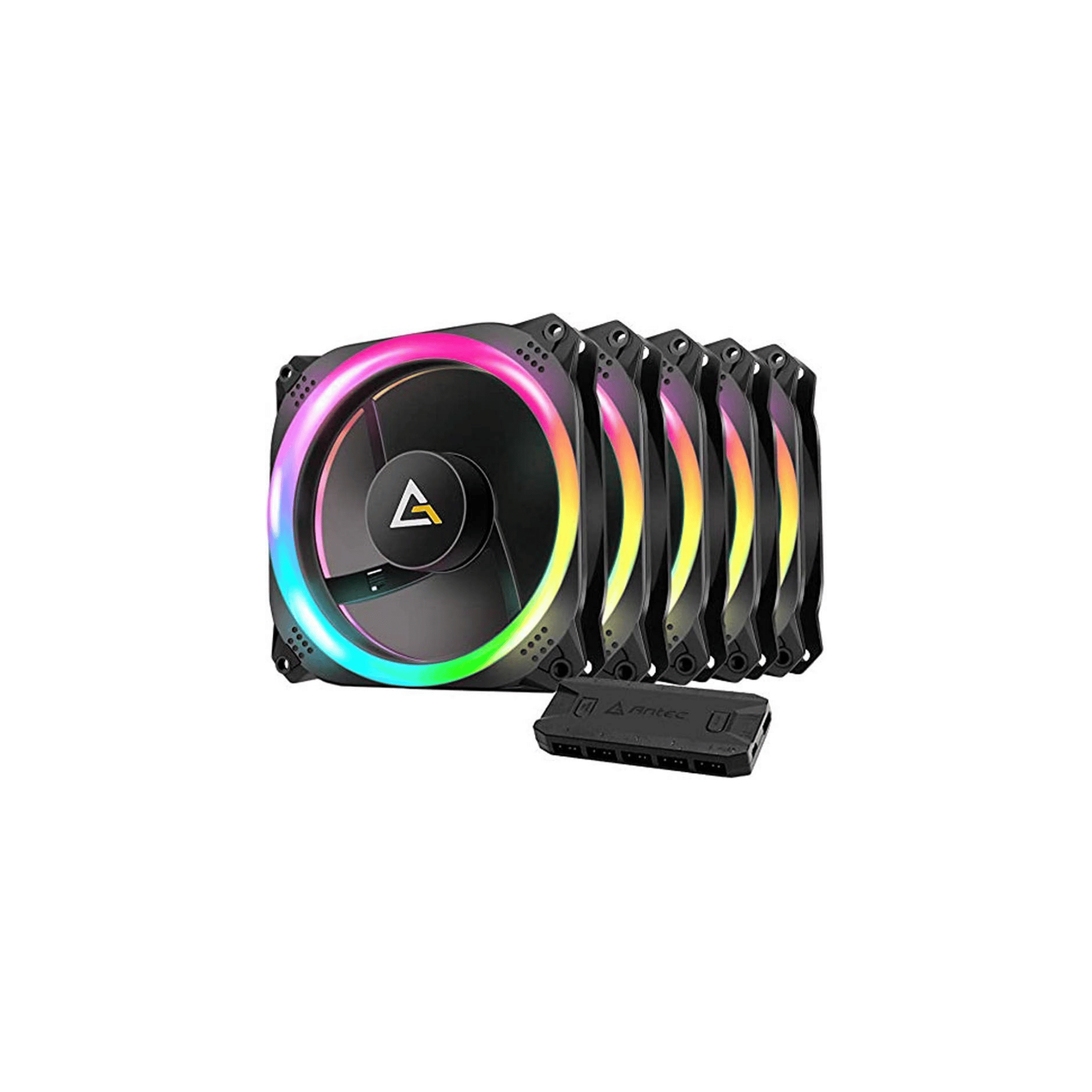Antec Prizm 120 ARGB 120mm 5 in 1 pack w/ Fan Controller ARGB PWM Fan  (Prizm 120 ARGB 5+C)