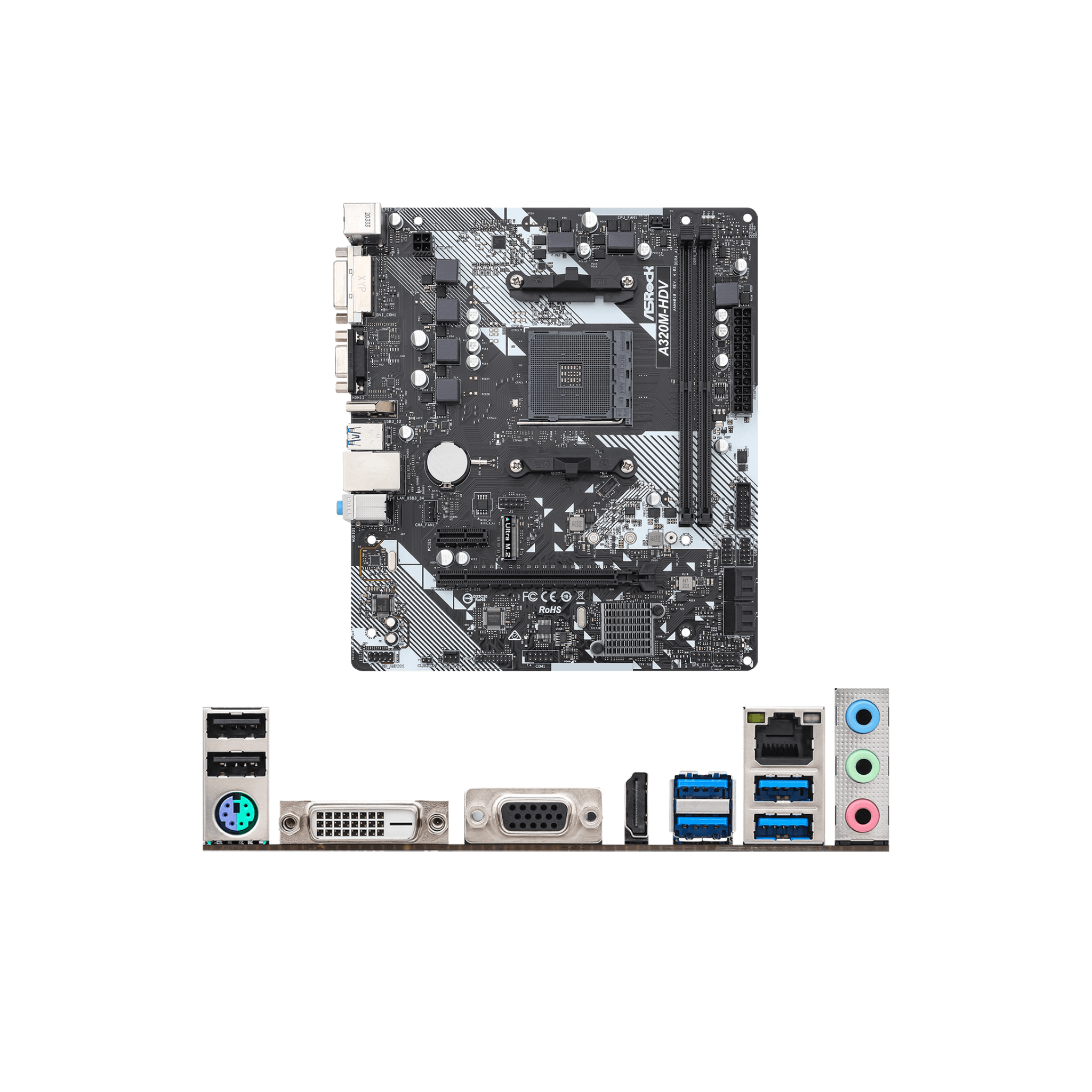 Asrock A320M-HDV R4.0 AM4 mATX Motherboard