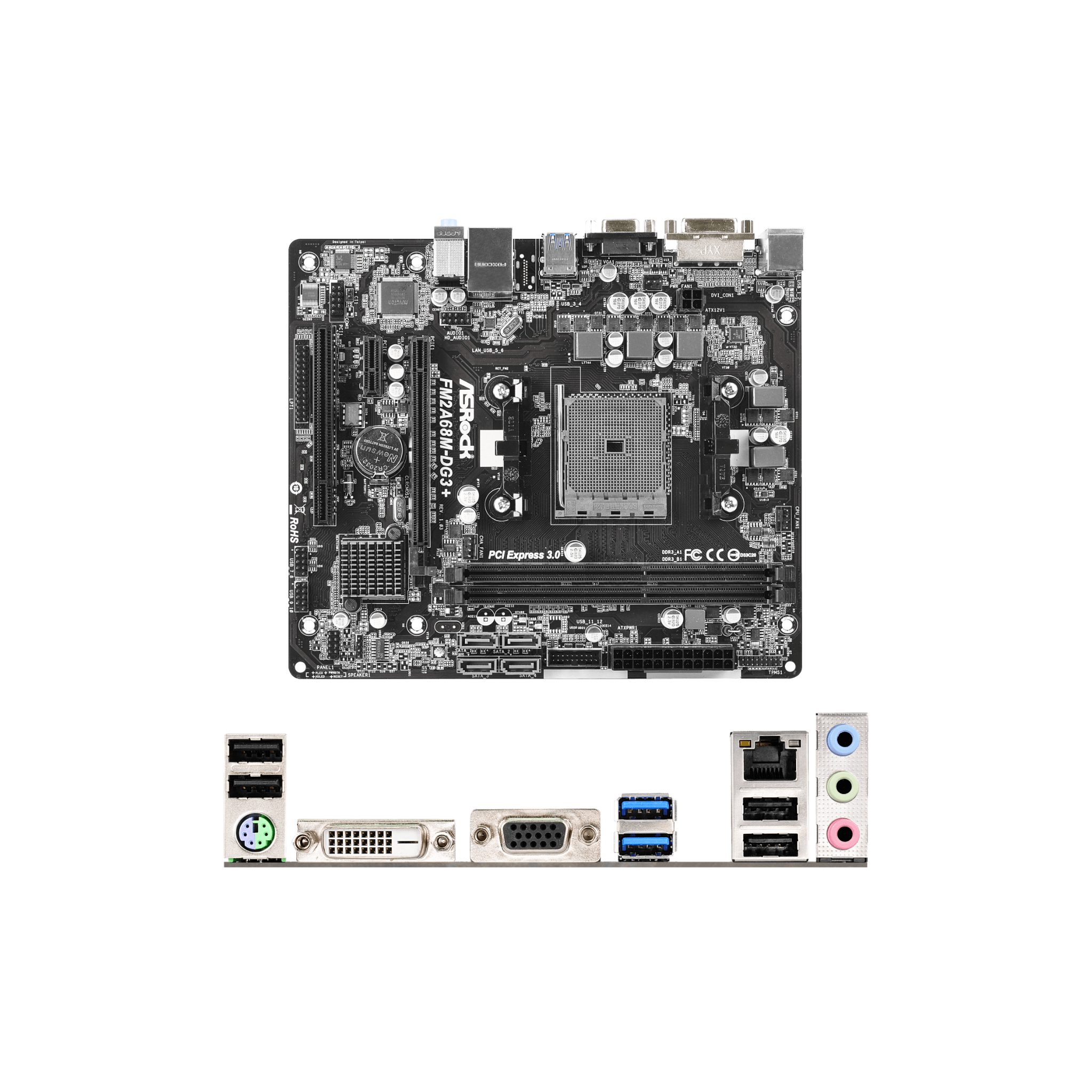Asrock FM2A68M DG3+ FM2+ mATX Motherboard