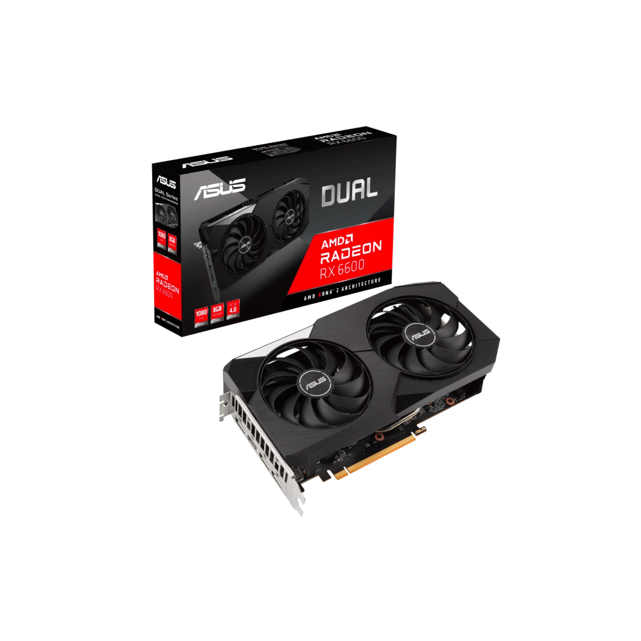 Asus RX 6600 Dual DDR5 8gb Graphics Card DUAL-RX6600-8G