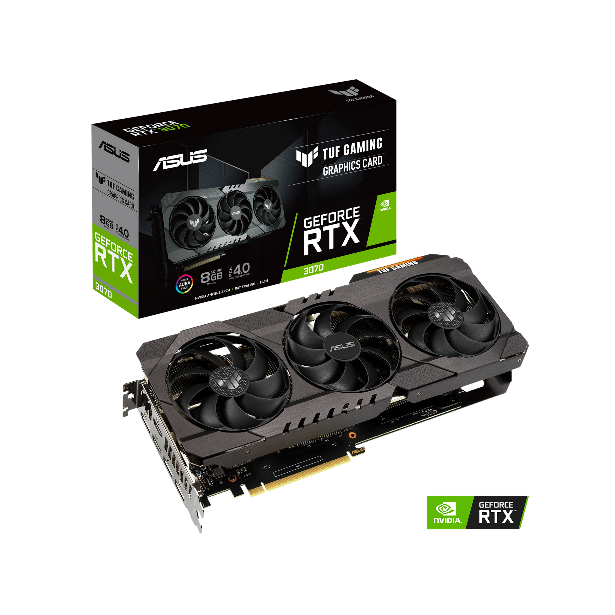 Asus TUF RTX 3070 OC DDR6 8gb Graphics Card TUF-RTX3070-O8G-GAMING