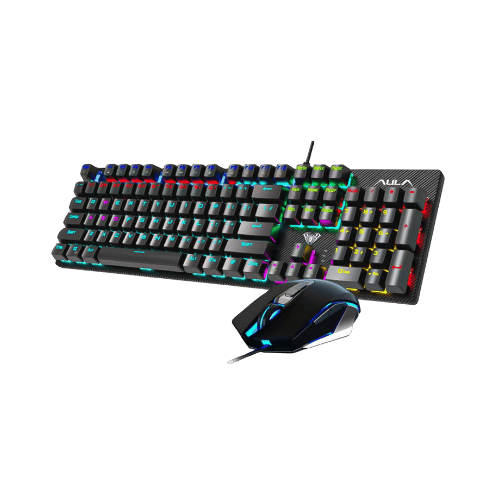 Aula T640 Wired Mechanical Gaming Keyboard and Mouse Combo
