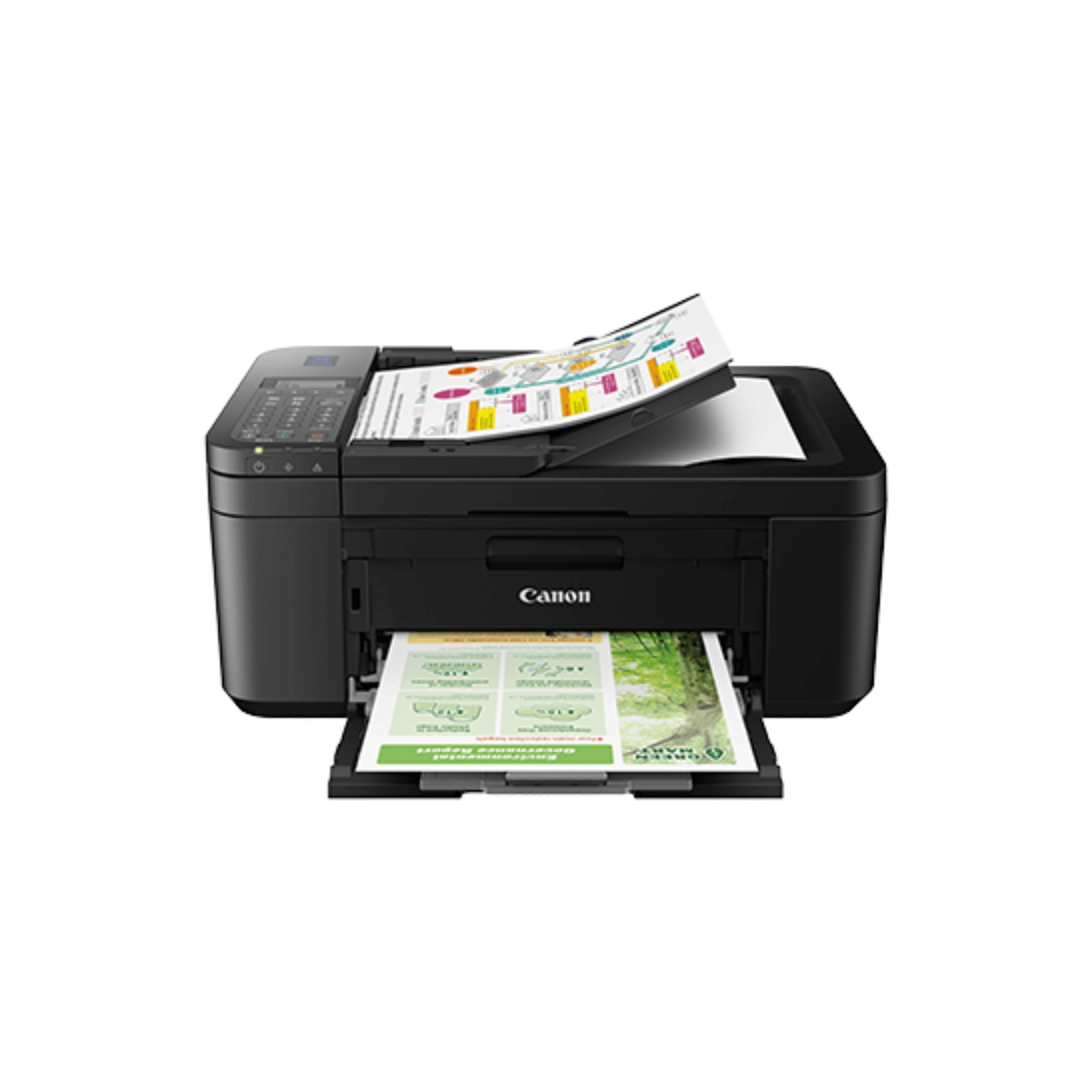 Canon Pixma Ink Efficient E4570 Compact Wireless All-in-One w/ Fax and Automatic 2-sided Printing Printer