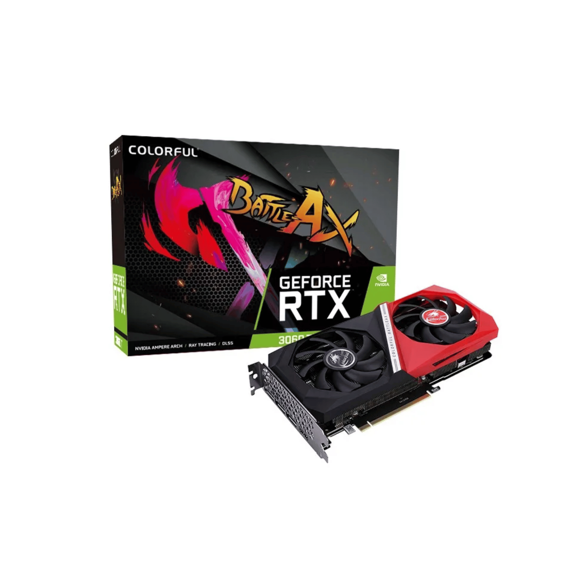 Colorful Battle Ax RTX 3060 Ti NB Duo V2 LHR GDDR6 8gb Graphics Card