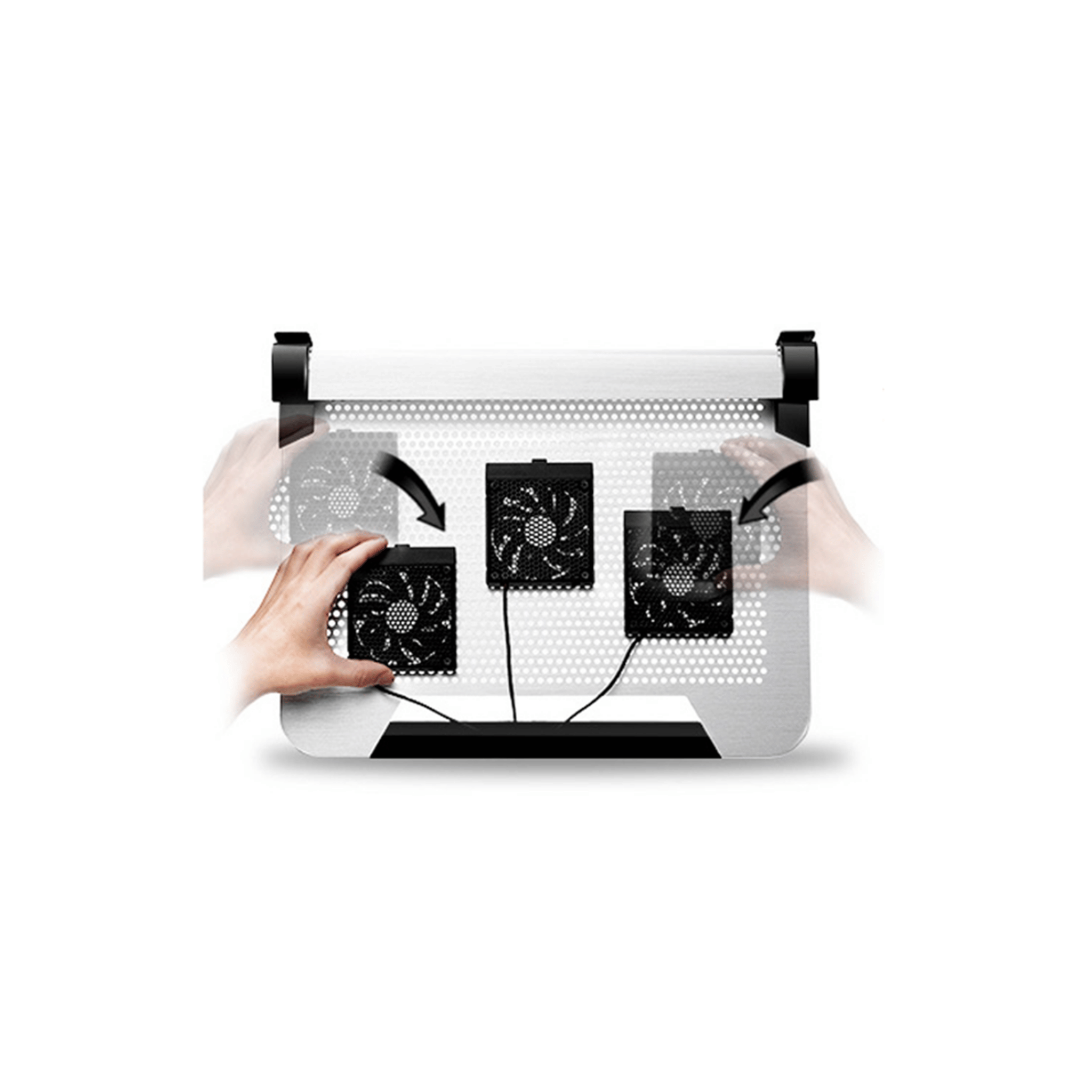 Cooler Master Notepal U3 Plus Movable Fan Aluminum Cooling Pad
