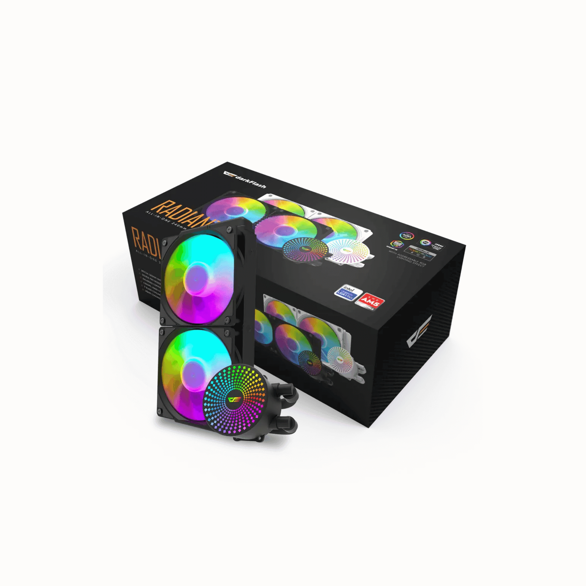 Darkflash Radiant DC-240 All-in-one 240mm ARGB Liquid CPU Cooler