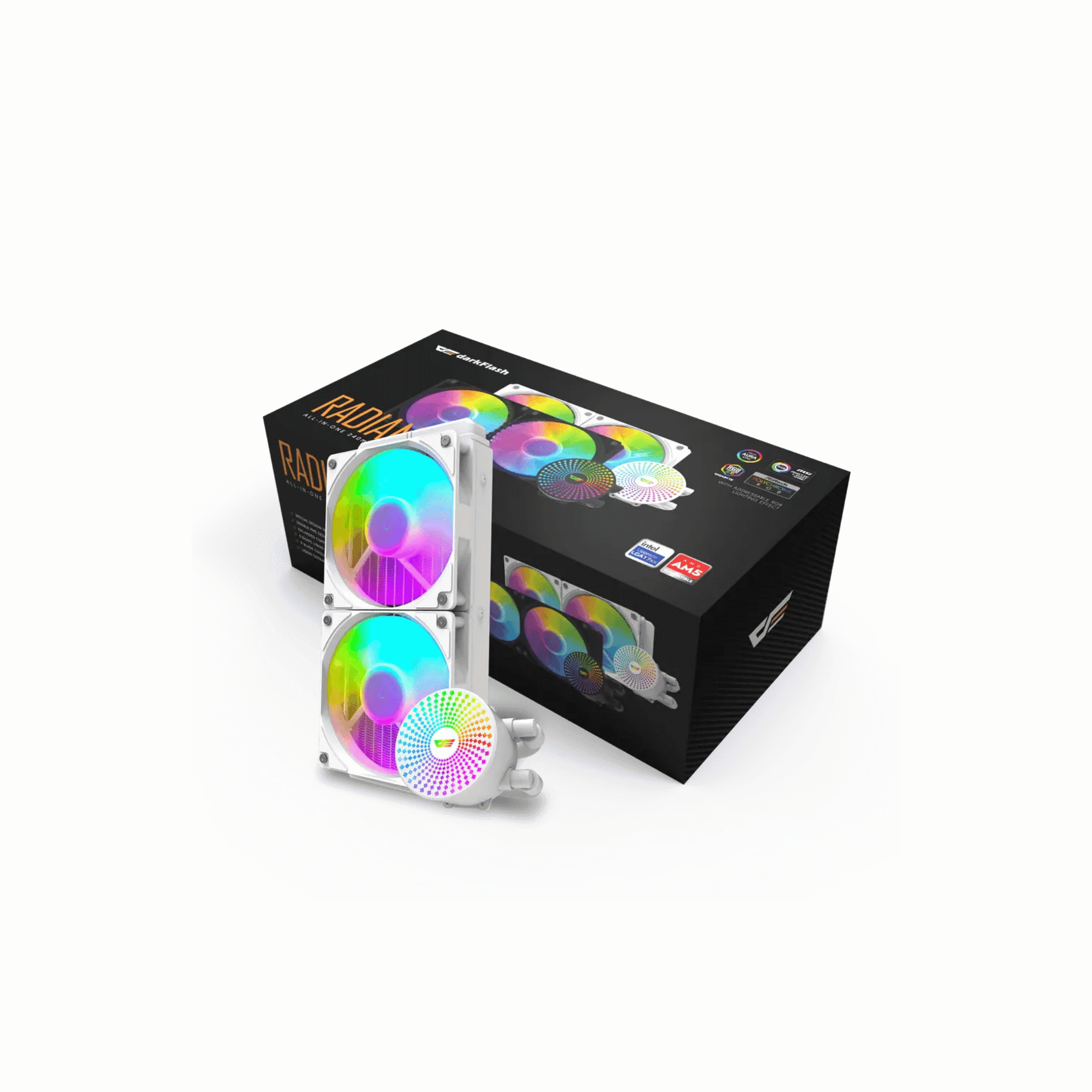 Darkflash Radiant DC-240 All-in-one 240mm ARGB Liquid CPU Cooler