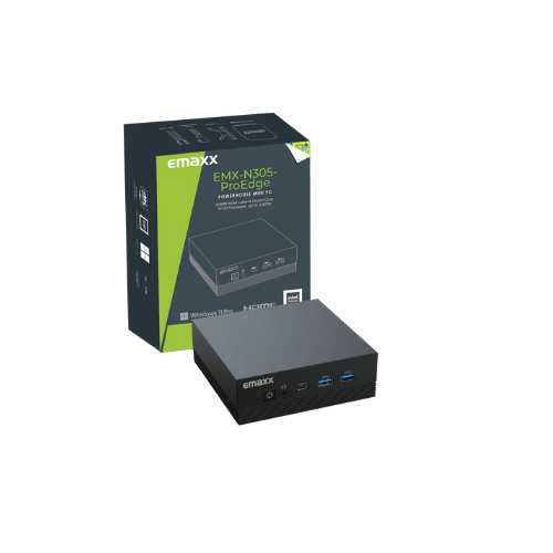 Emaxx EMX-N305-PROEDGE i3-N305, 16GB RAM, 512GB SSD, WIN11 Mini Compact PC EMX-N305-PROEDGE