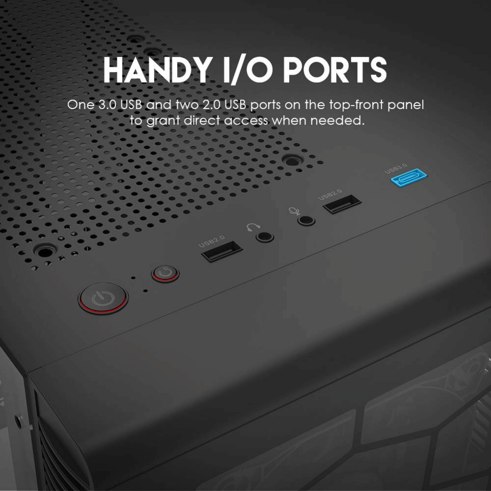 Fantech Hexa CG73 Mid Tower Case