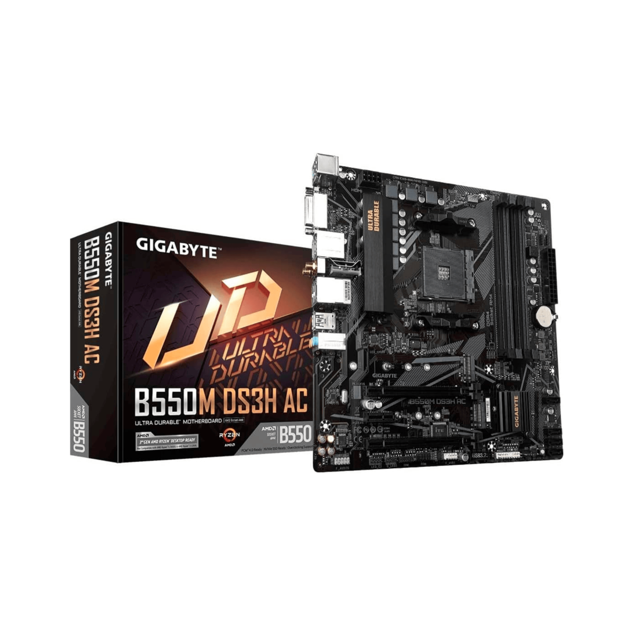 Gigabyte B550M DS3H AC AM4 mATX Motherboard