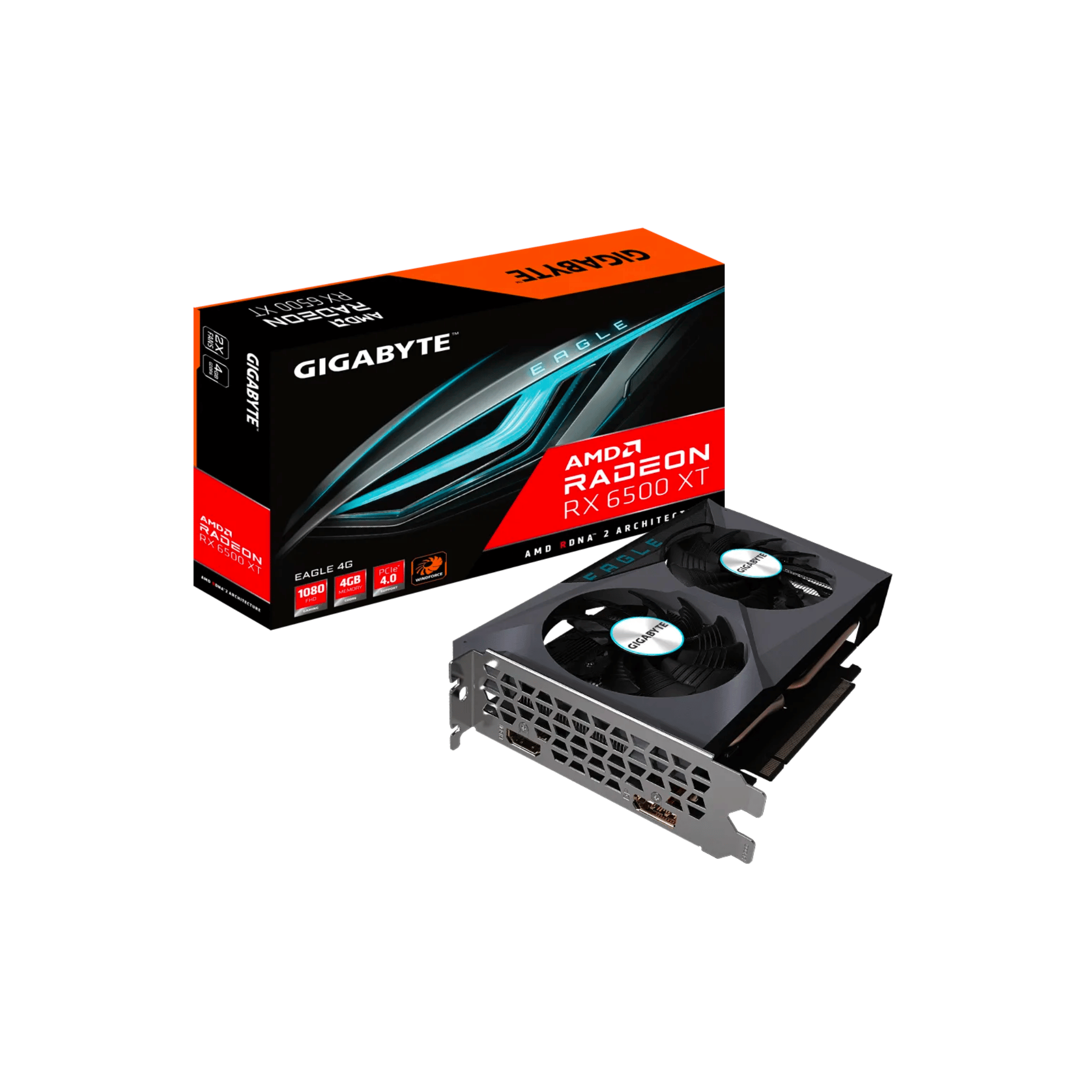 Gigabyte RX 6500 XT Eagle DDR6 4gb Graphics Card GV-R65XTEAGLE-4GD