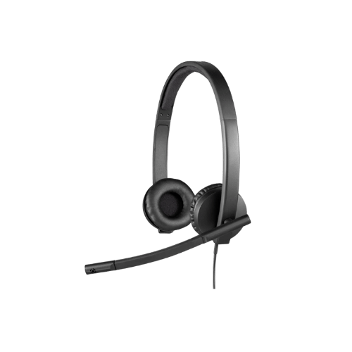 Logitech H570E Wired Headset with Noise Cancelling Mic