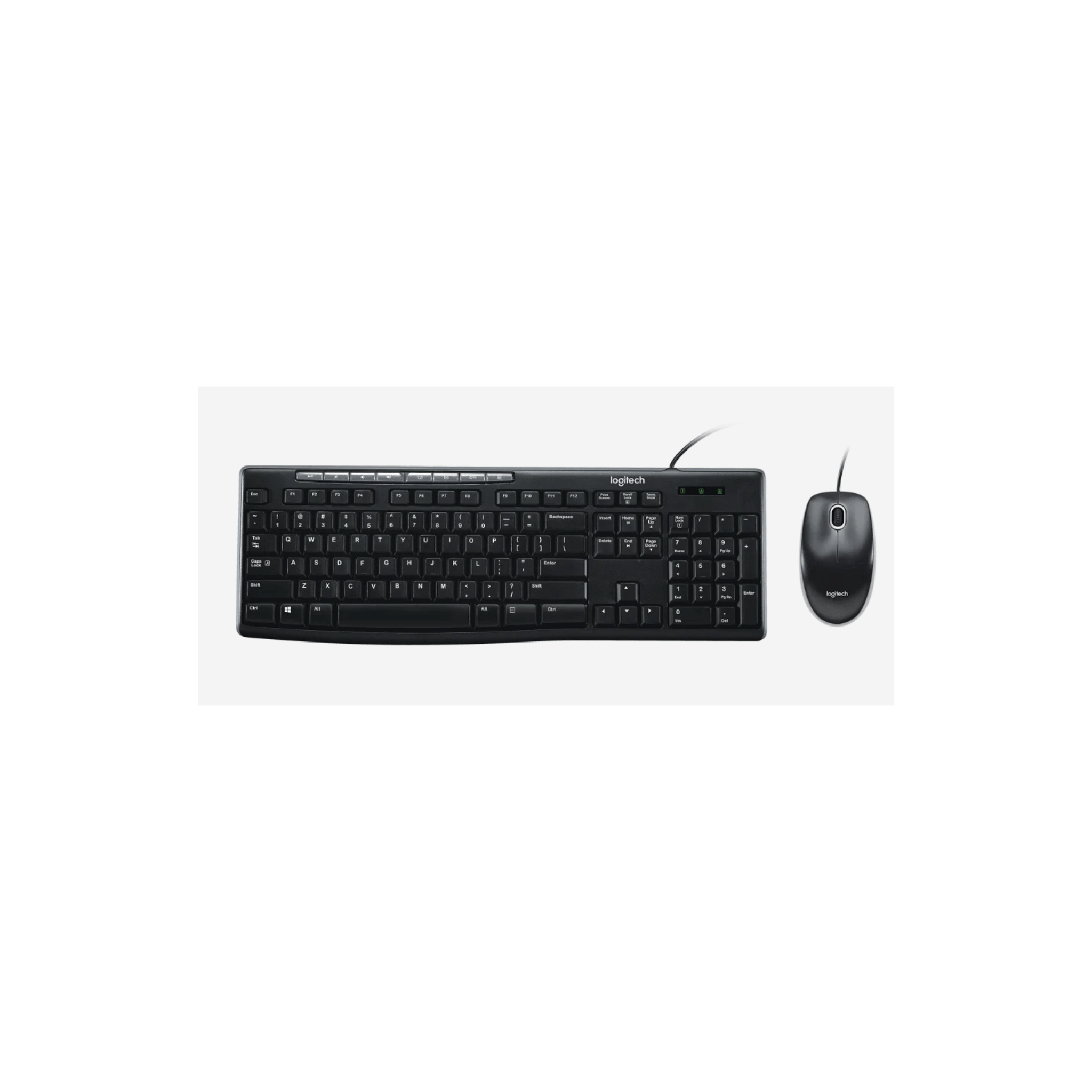 Logitech MK200 Media Corded Keyboard and Mouse Combo