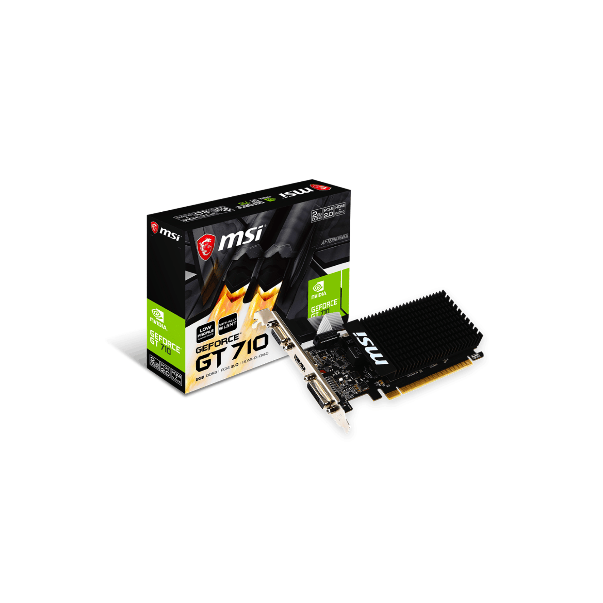 MSI GT 710 DDR3 2gb Graphics Card GT 710 2GD3H LP