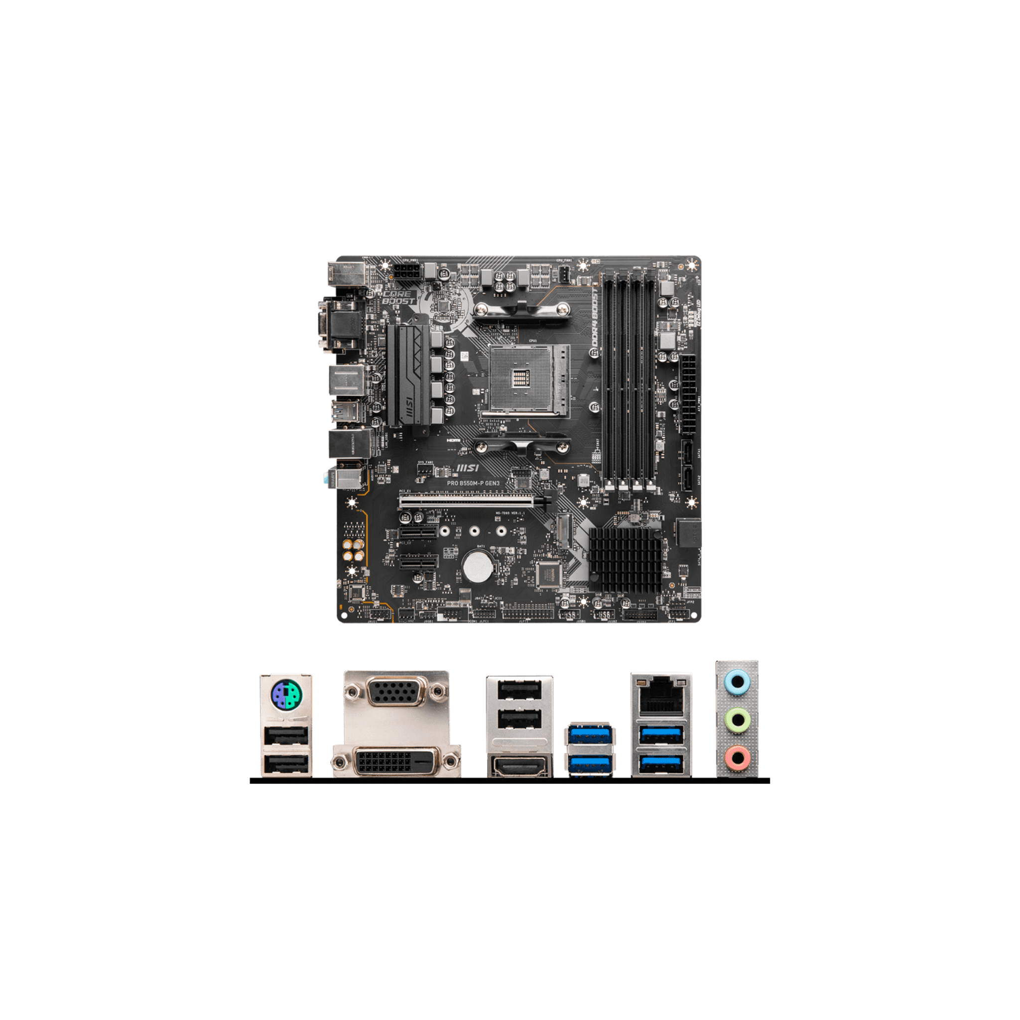 MSI Pro B550M-P Gen 3 AM4 mATX Motherboard