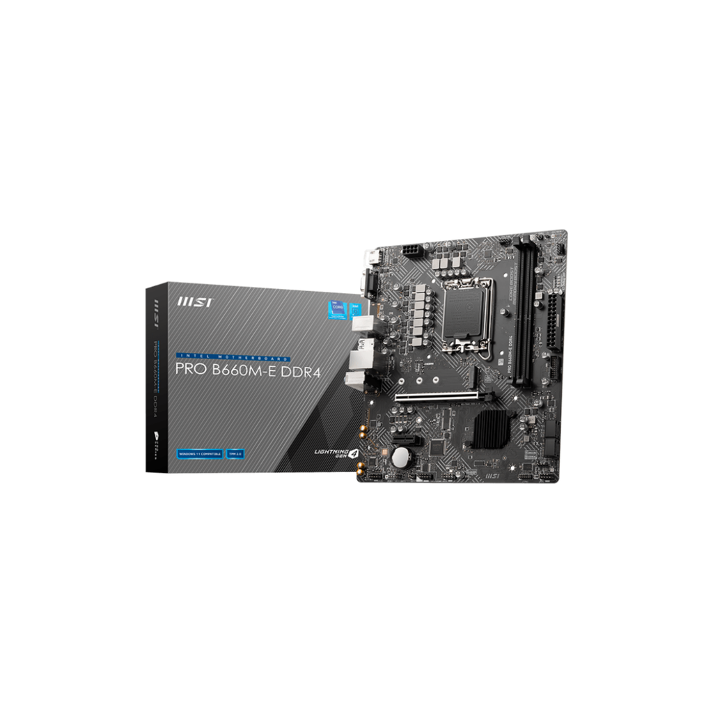 MSI Pro B660M-E DDR4 LGA1700 mATX Motherboard
