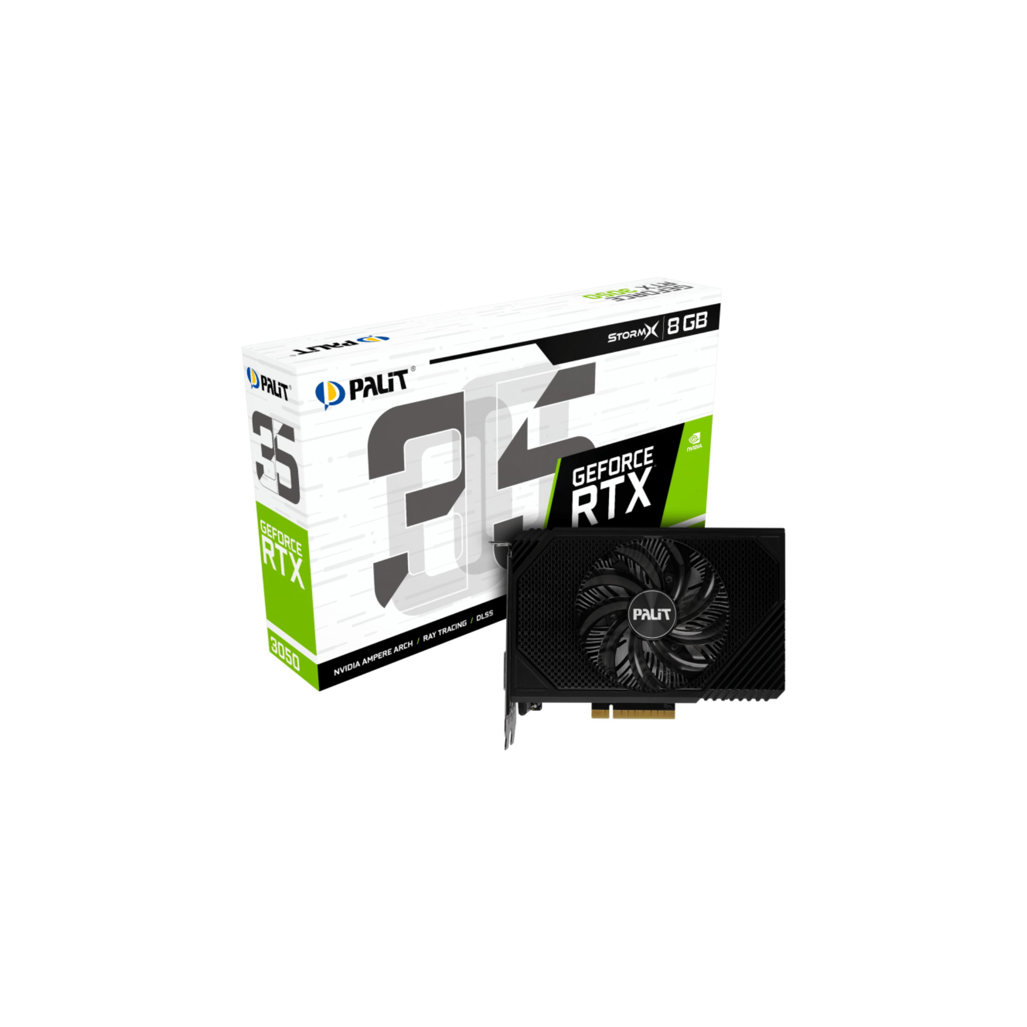Palit RTX 3050 Storm X GDDR6 8gb Graphics Card NE63050018P1-1070F