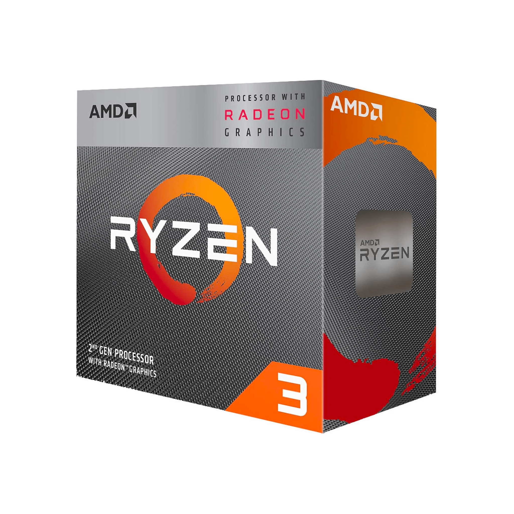Ryzen 3 3200G w/ Radeon Vega 8 Graphics 4 Core 4 Thread/ 4.0GHz Max Boost/ 3.6GHz Base/ AM4 Socket