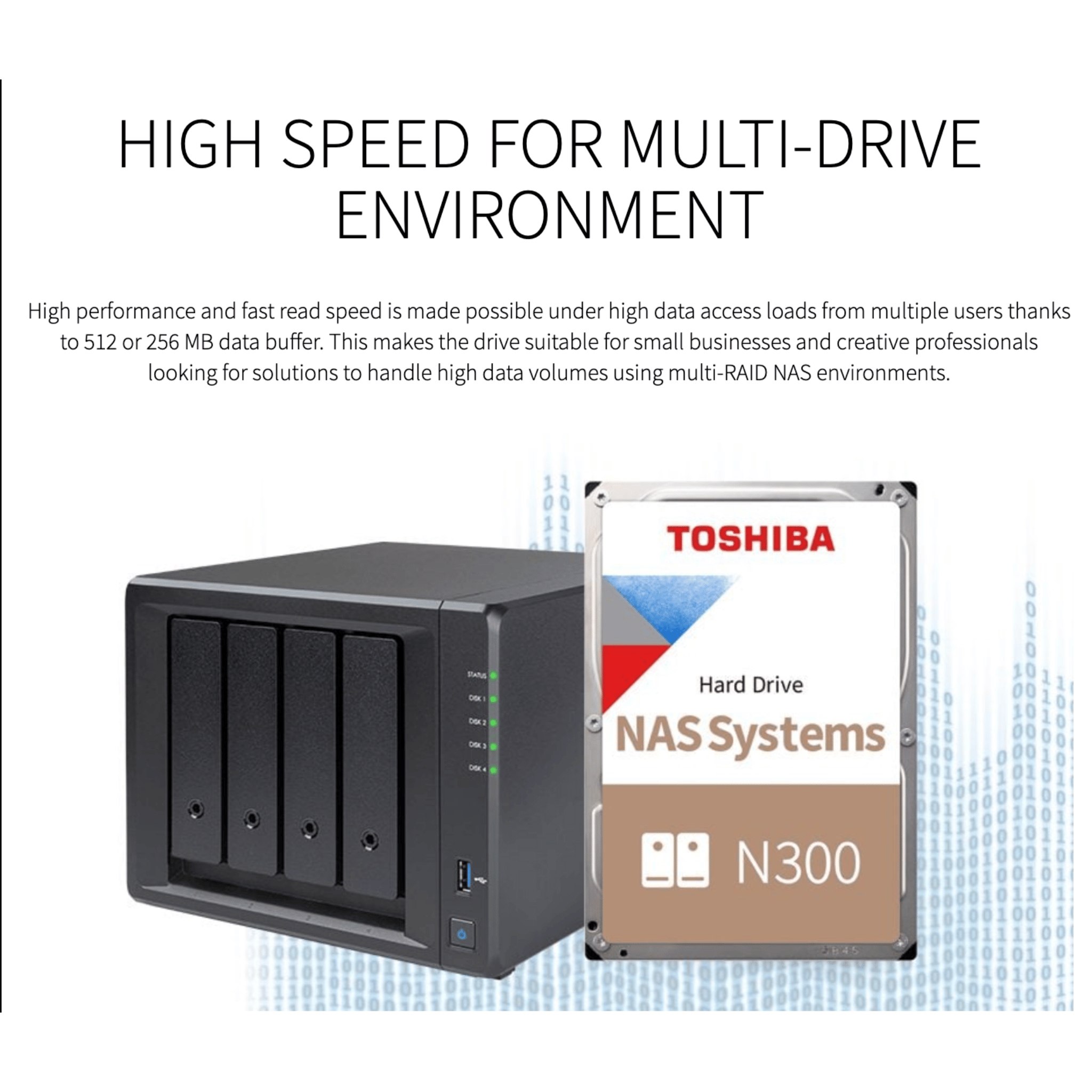 Toshiba NAS N300 6tb HDD (HDWG160UZSVA)