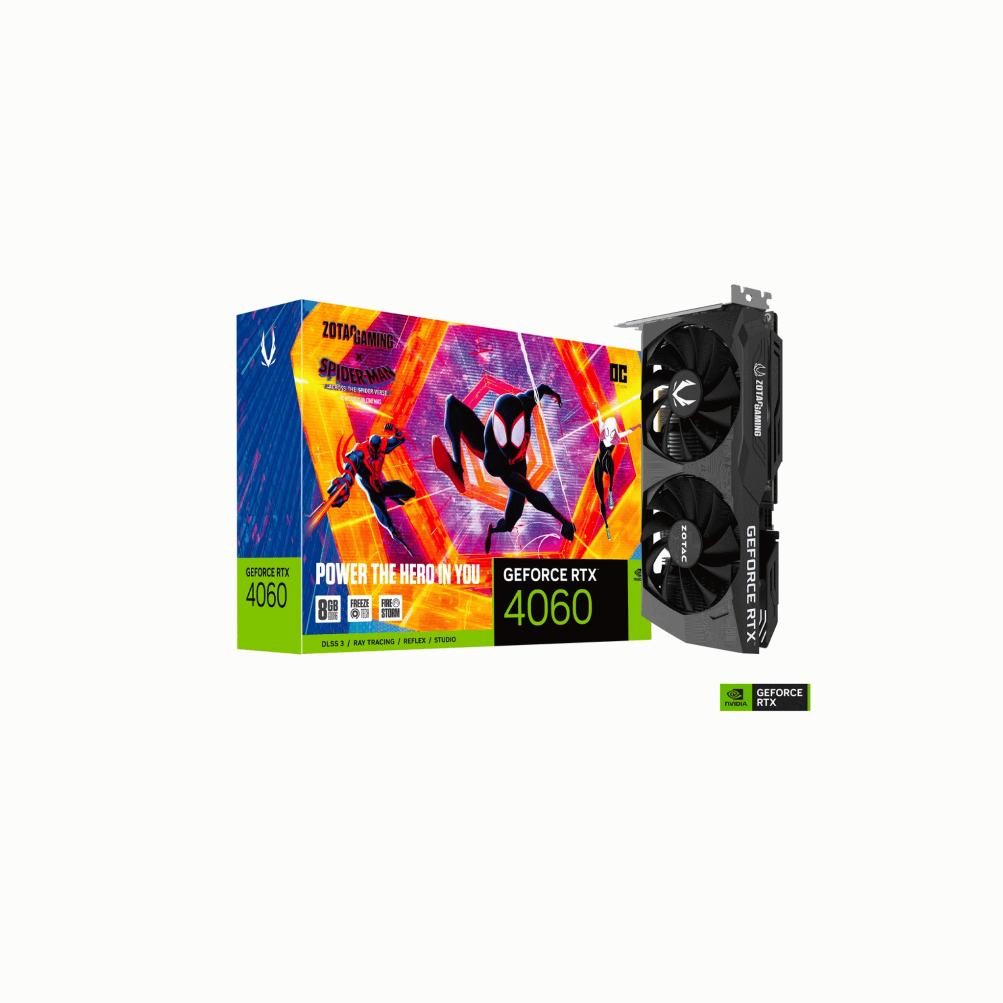 Zotac Gaming RTX 4060 Spiderman OC GDDR6 8gb Graphics Card 9288-1N726-200Z8